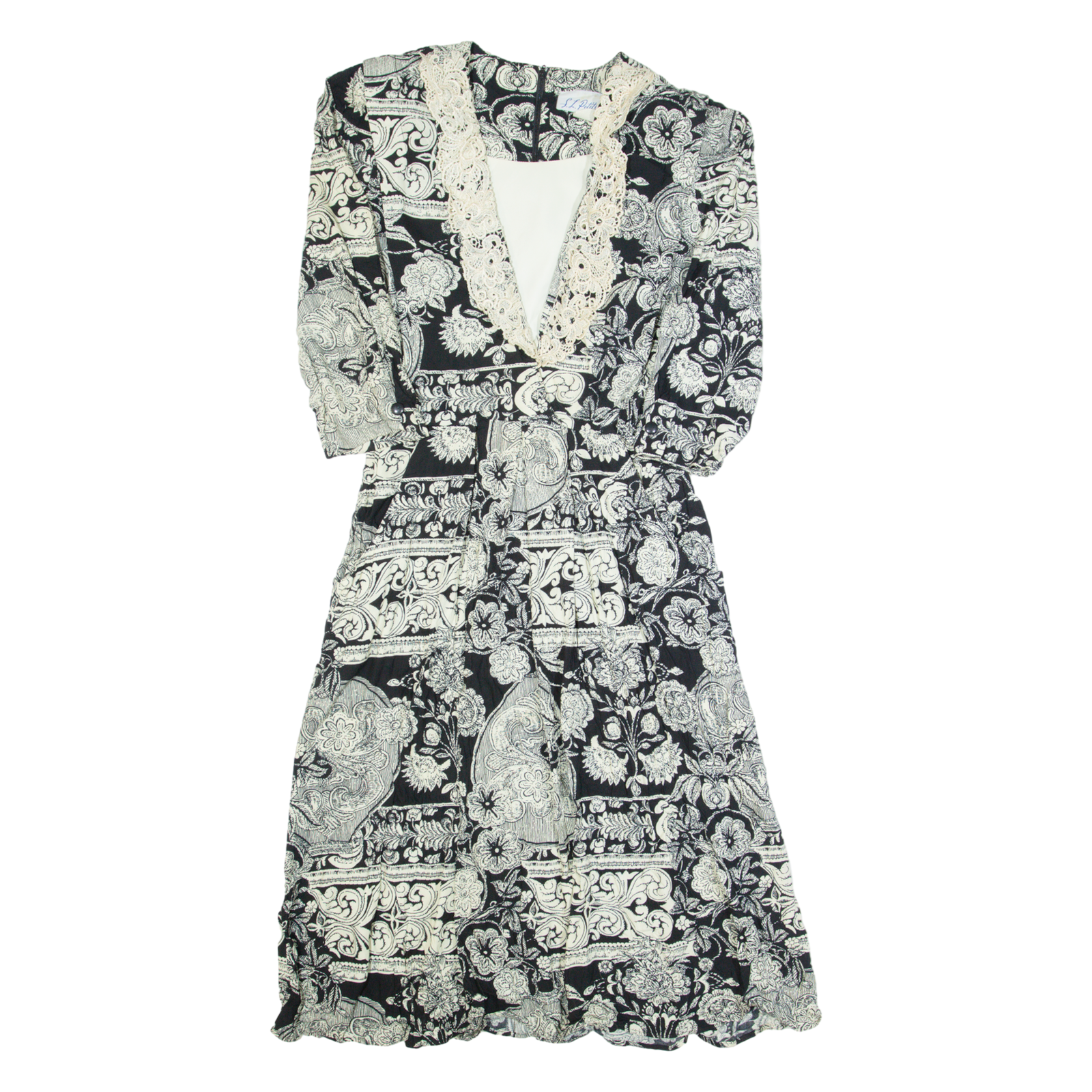 Buy SL PETITES Womens A-Line Dress Black 90s Floral Midi M Refurbished - $27.29 SL PETITES Womens A-Line Dress Black 90s Floral Midi M Refurbished - N/A refurbished available on Cerqular