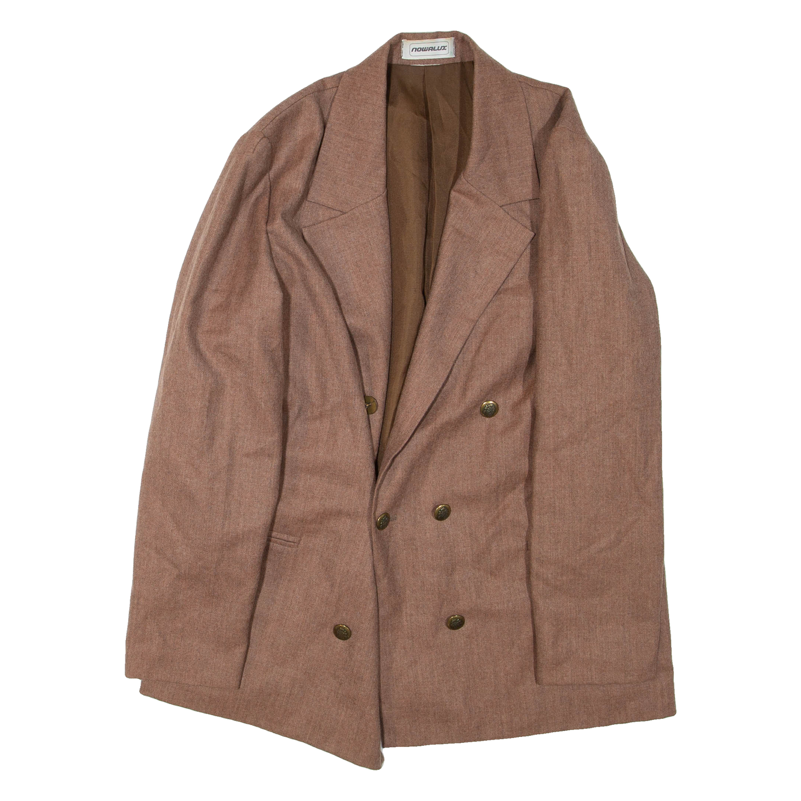 NOVALUX Mens Blazer Jacket Brown Wool M Refurbished - N/A refurbished available on Cerqular