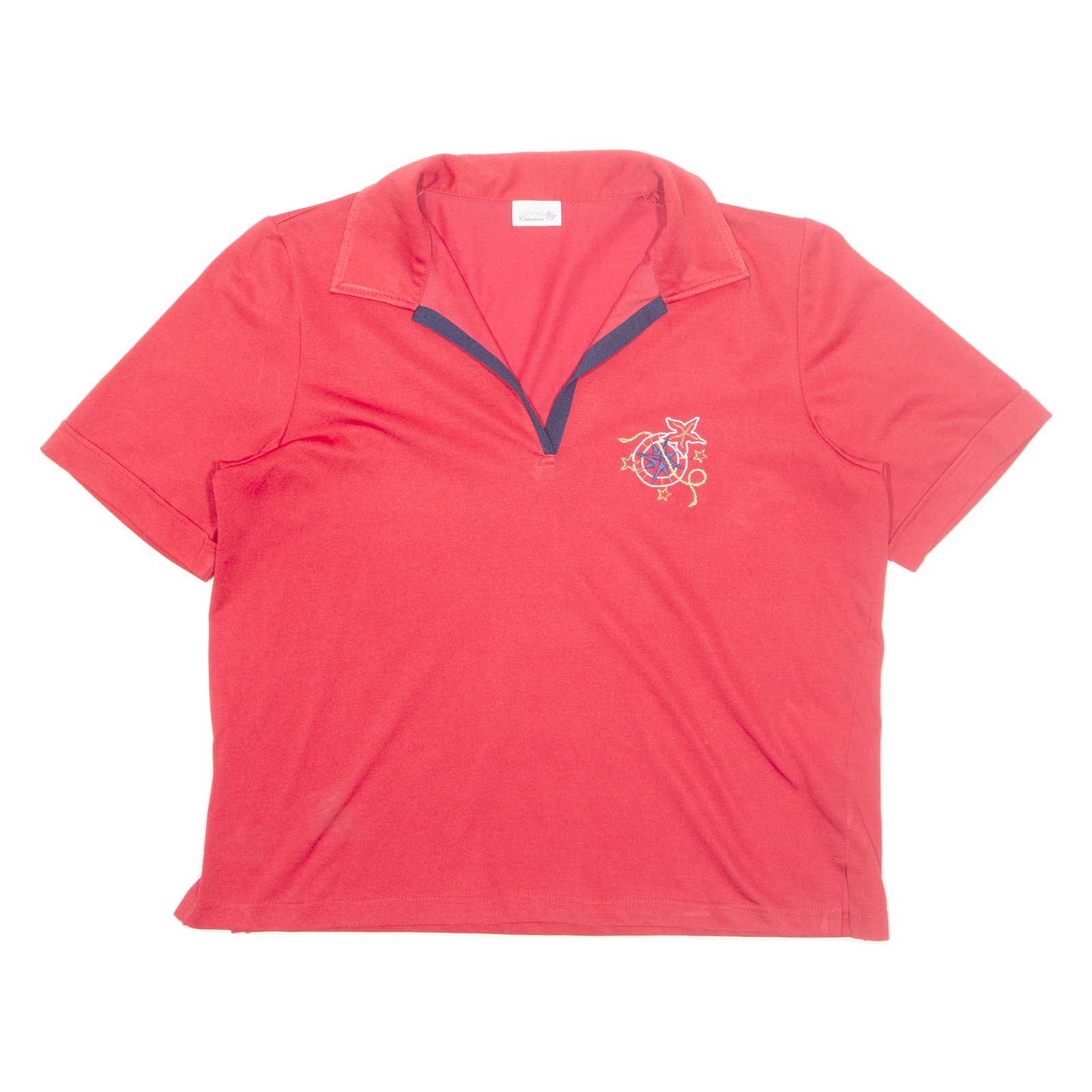 ATELIER CREATION Womens Top Red Collared UK 14 Refurbished - N/A refurbished available on Cerqular