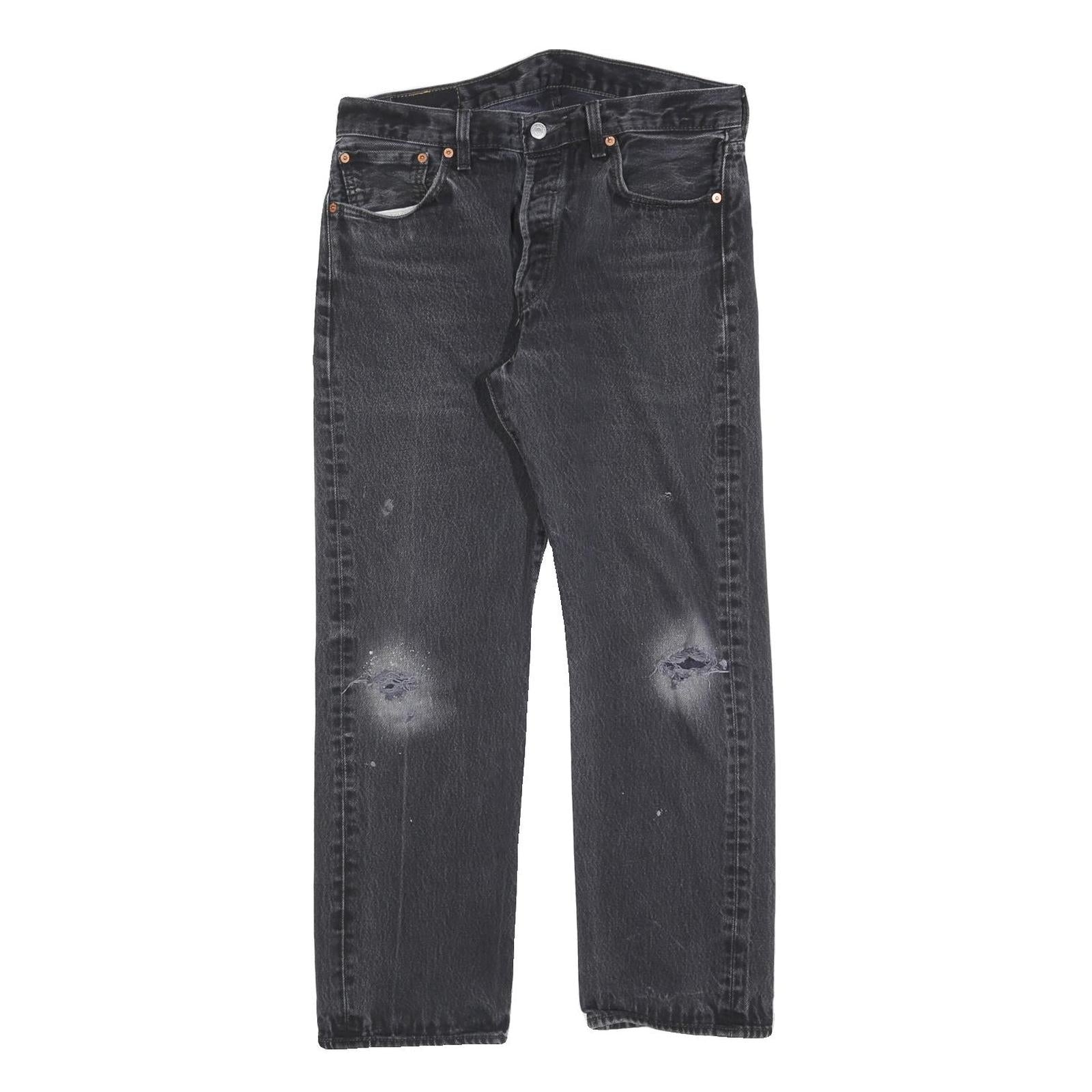 Buy LEVI'S 501 Mens Jeans Black Regular Straight Denim Medium W34 L27 Button Refurbished - $32.49 LEVI'S 501 Mens Jeans Black Regular Straight Denim Medium W34 L27 Button Refurbished - N/A refurbished available on Cerqular