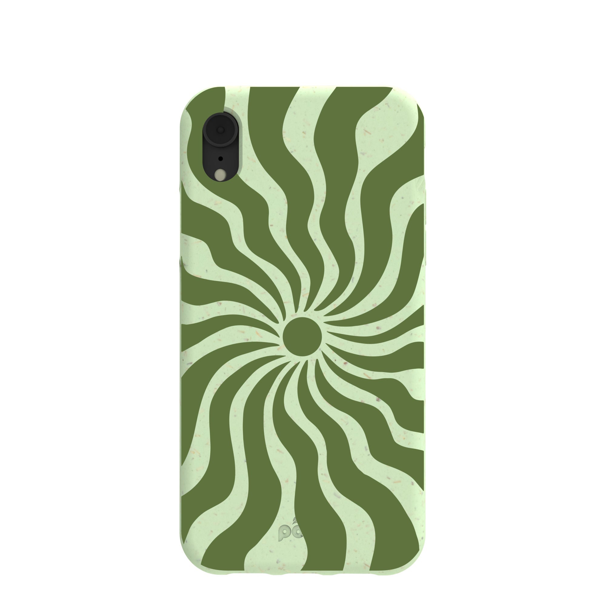 Sage Green Watermelon Time Warp iPhone XR Case Refurbished - Pela Case refurbished available on Cerqular