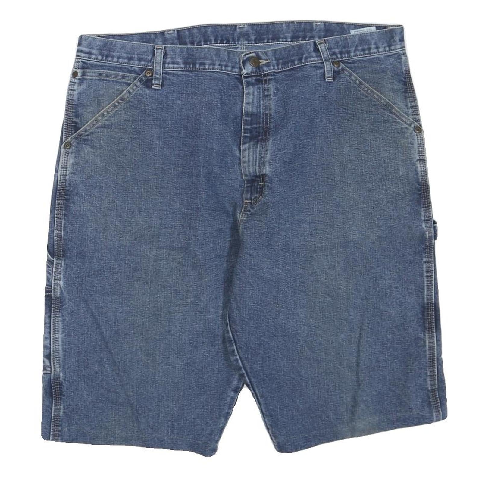WRANGLER Mens Denim Blue Casual Shorts XL W40 Cotton Blend Relaxed Fit Refurbished - N/A refurbished available on Cerqular