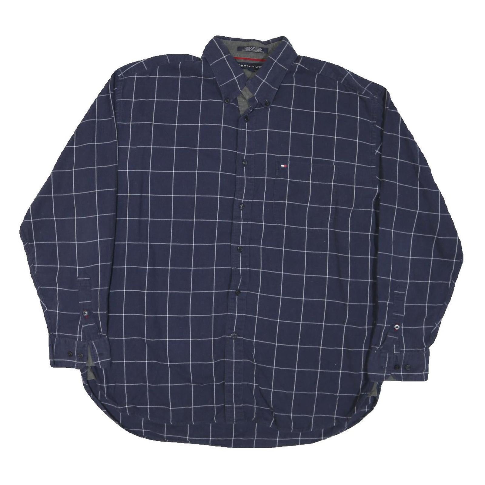 Buy TOMMY HILFIGER Mens Blue Pattern Shirt XL Cotton Blend Long Sleeve Button Down Refurbished - $45.49 TOMMY HILFIGER Mens Blue Pattern Shirt XL Cotton Blend Long Sleeve Button Down Refurbished - N/A refurbished available on Cerqular