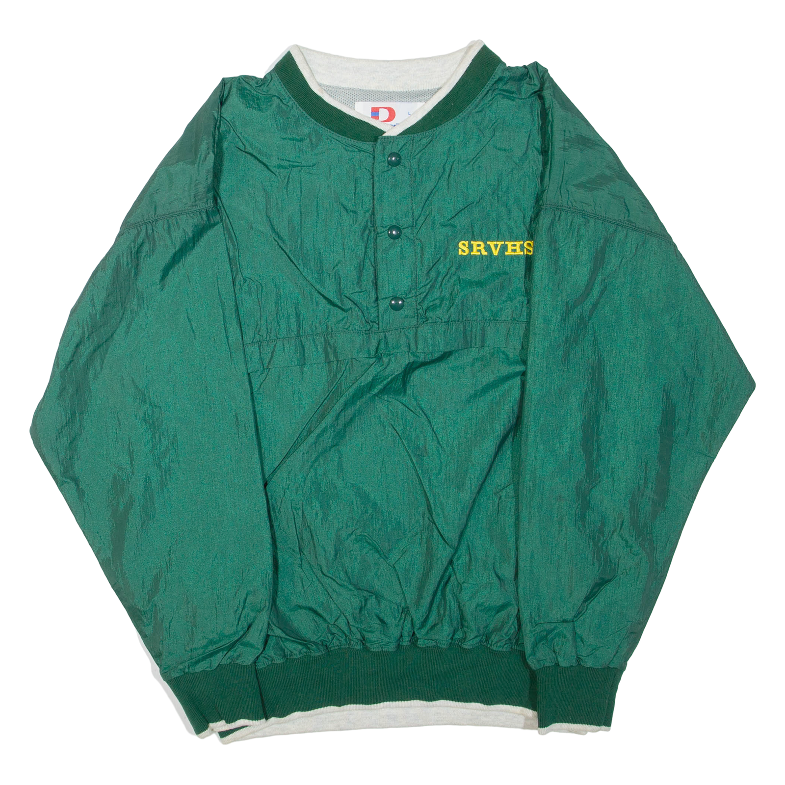 DODGER Mens Pullover Jacket Green Nylon L Refurbished - N/A refurbished available on Cerqular