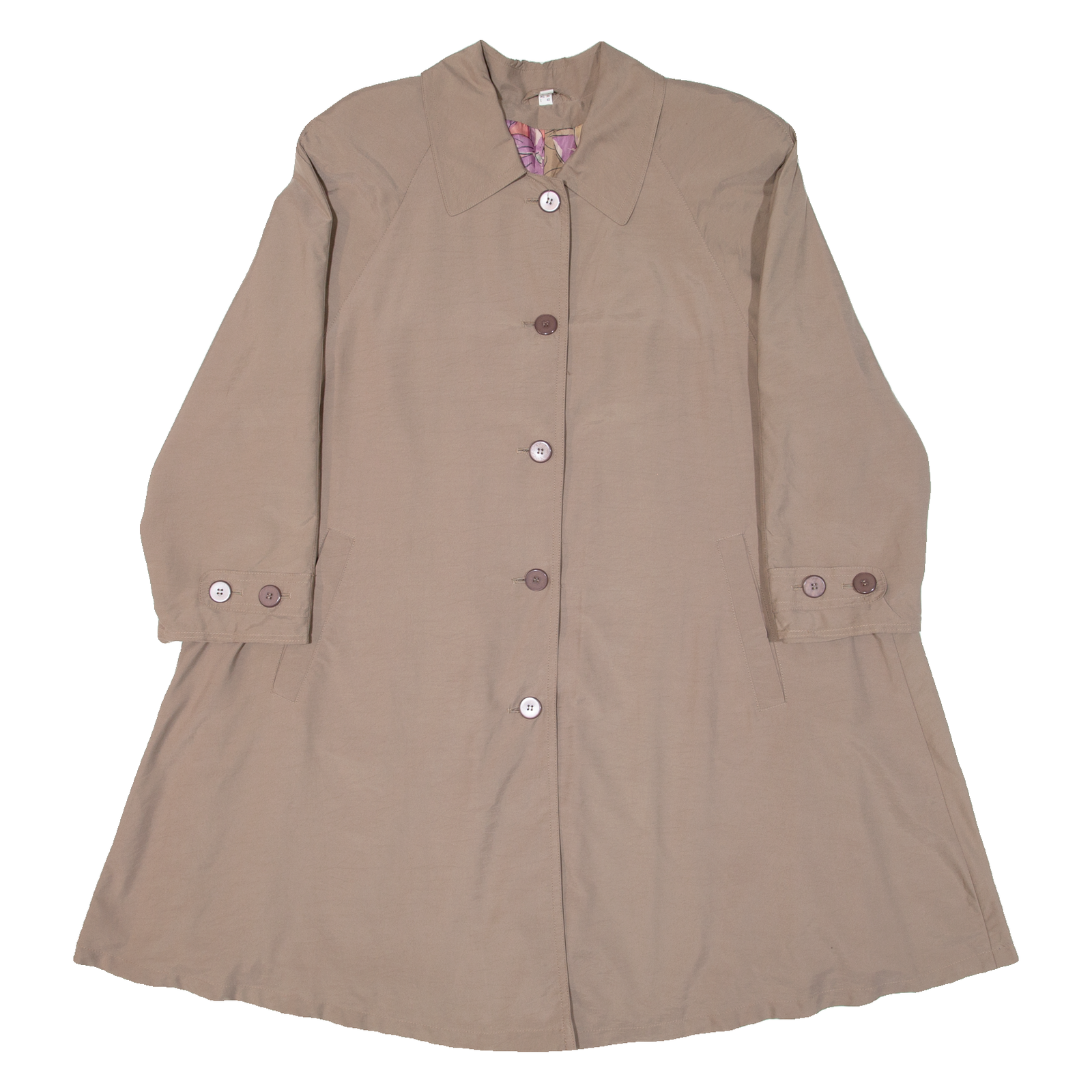 Womens Overcoat Coat Brown UK 12 Refurbished - N/A refurbished available on Cerqular