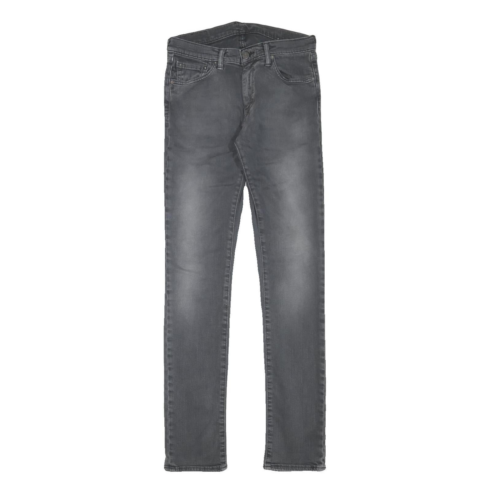 LEVI'S 510 Mens Slim Grey Denim Raw W30 L34 Slim Fit Zip Closing Jeans Refurbished - N/A refurbished available on Cerqular