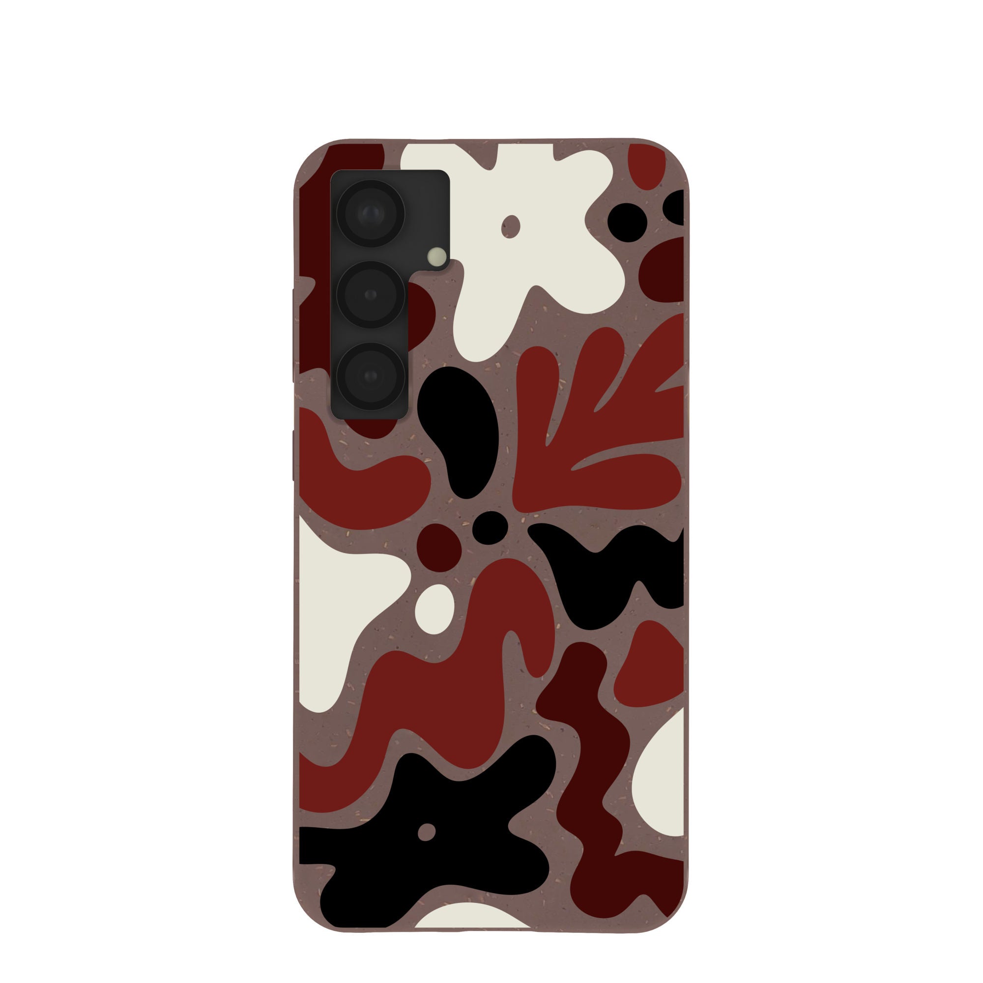 Chocolate Brown Earthy Curves Samsung Galaxy S25+(Plus) Case Refurbished - Pela Case refurbished available on Cerqular