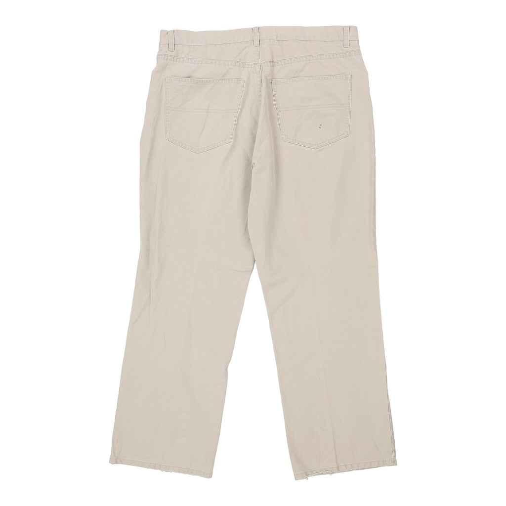 Tommy Hilfiger Trousers - 38W 30L Cream Cotton Refurbished - Thrifted (note: this is a term often used to describe second- refurbished available on Cerqular