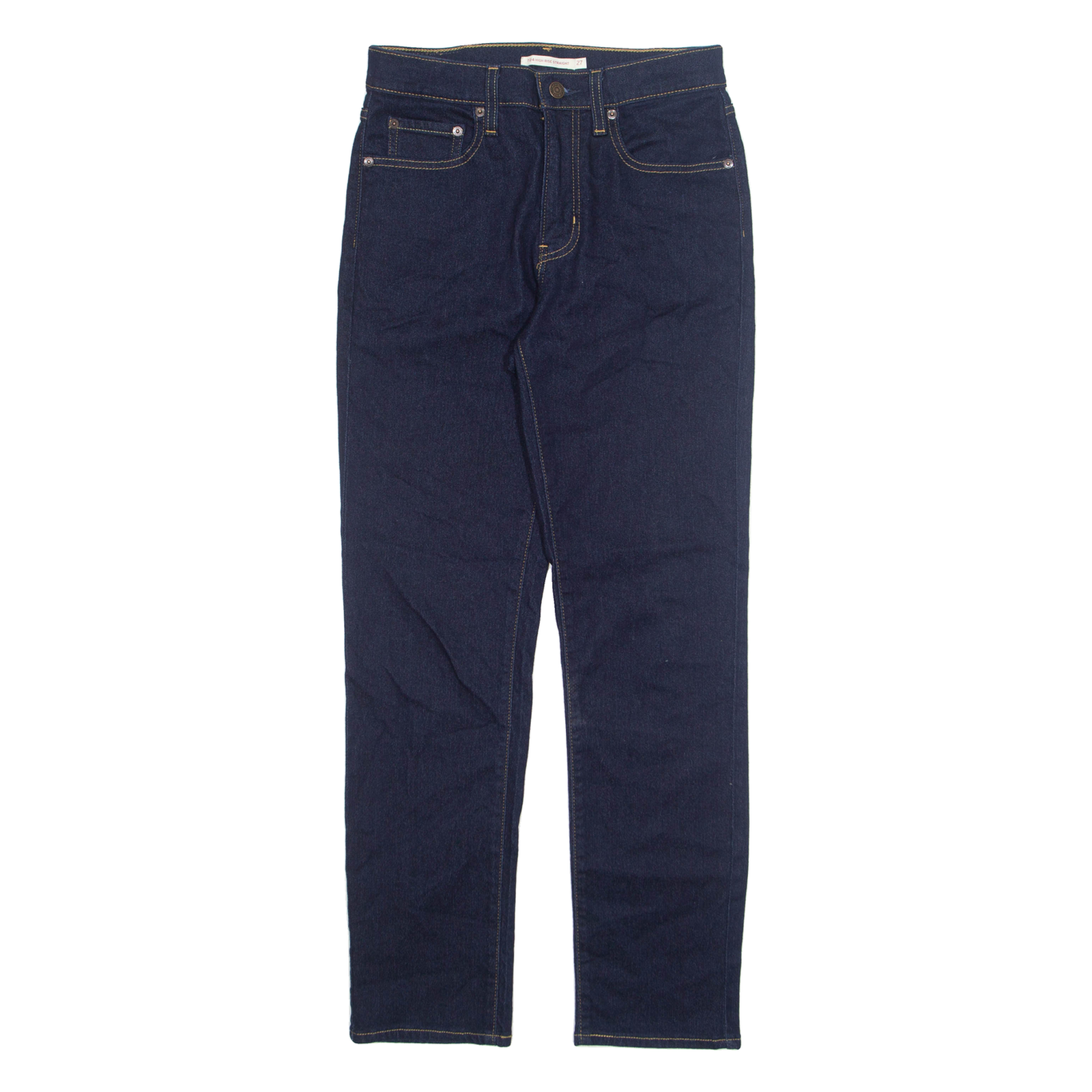 LEVI'S Womens Jeans Blue Regular Straight W27 L29 Refurbished - N/A refurbished available on Cerqular
