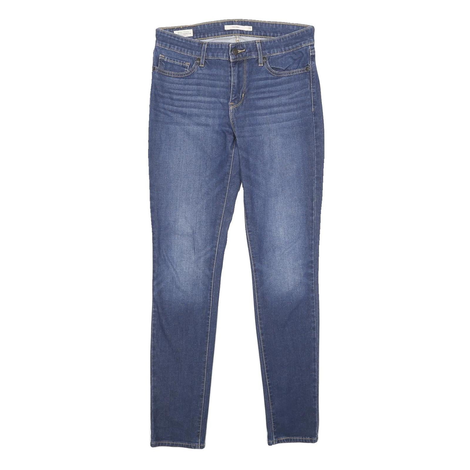 LEVI'S 711 Skinny Womens Jeans Blue Slim Denim Medium W28 L30 Stretch Zip Refurbished - N/A refurbished available on Cerqular