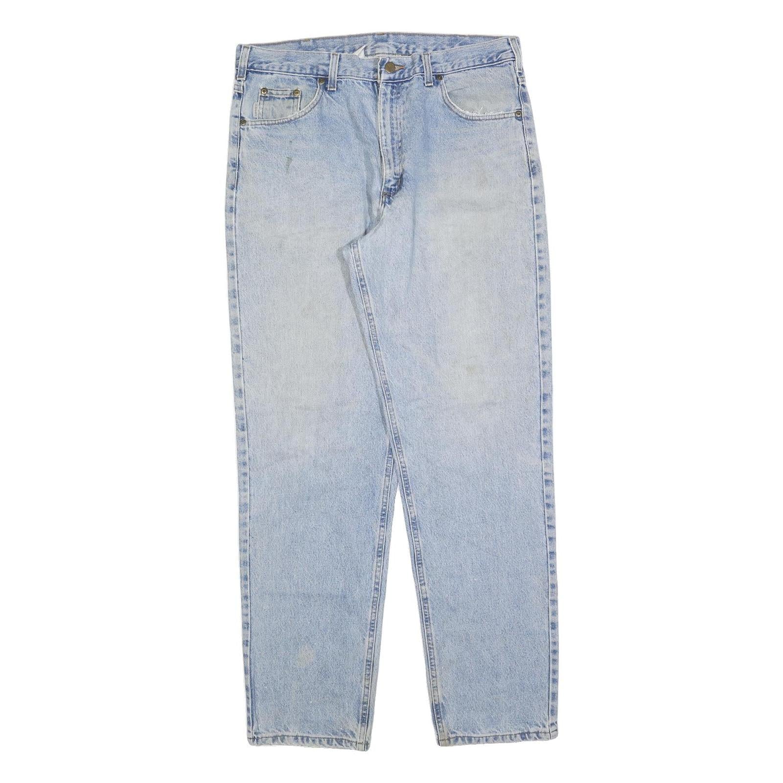 CARHARTT Mens Jeans Blue Relaxed Straight Denim Light W36 L32 Workwear Refurbished - N/A refurbished available on Cerqular