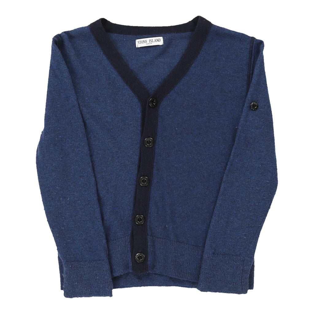Age 6 Autumn / Winter 2010 Stone Island Cardigan - Small Blue Cashmere Blend | Size: small Refurbished - N/A (Preloved Designer is not a specific brand, it refurbished available on Cerqular