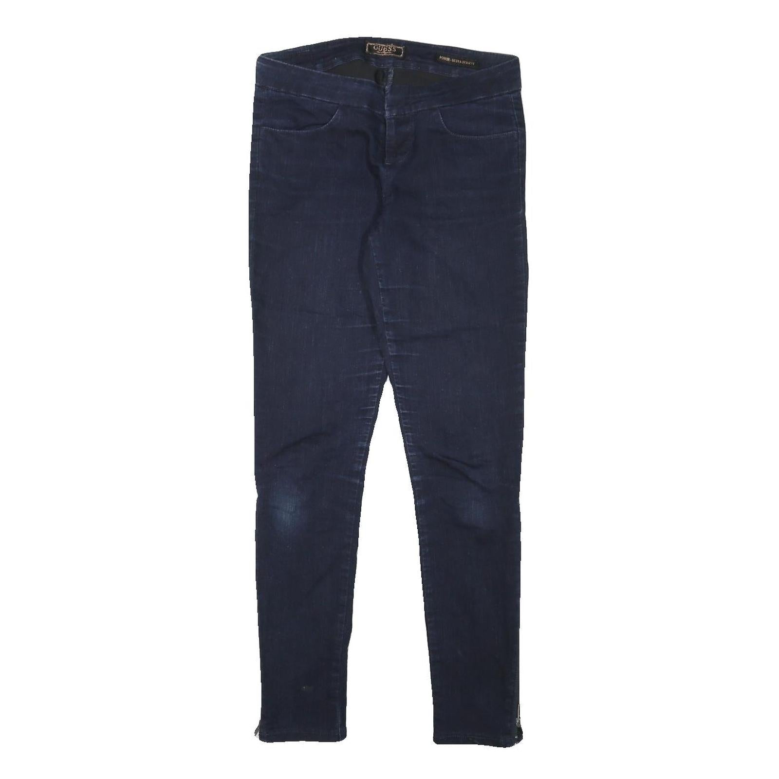 GUESS Womens Jeans Blue Slim Skinny Denim Medium W28 L29 Slim Fit Zip Closing Refurbished - N/A refurbished available on Cerqular