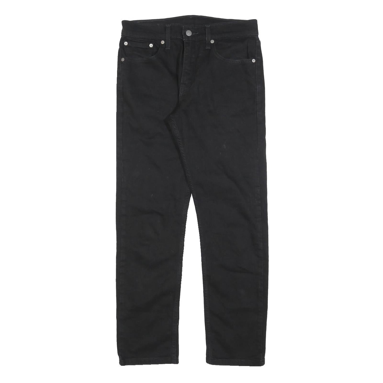 LEVI'S 502 Mens Jeans Black Slim Straight Denim Raw W29 L27 Classic Fit Refurbished - N/A refurbished available on Cerqular