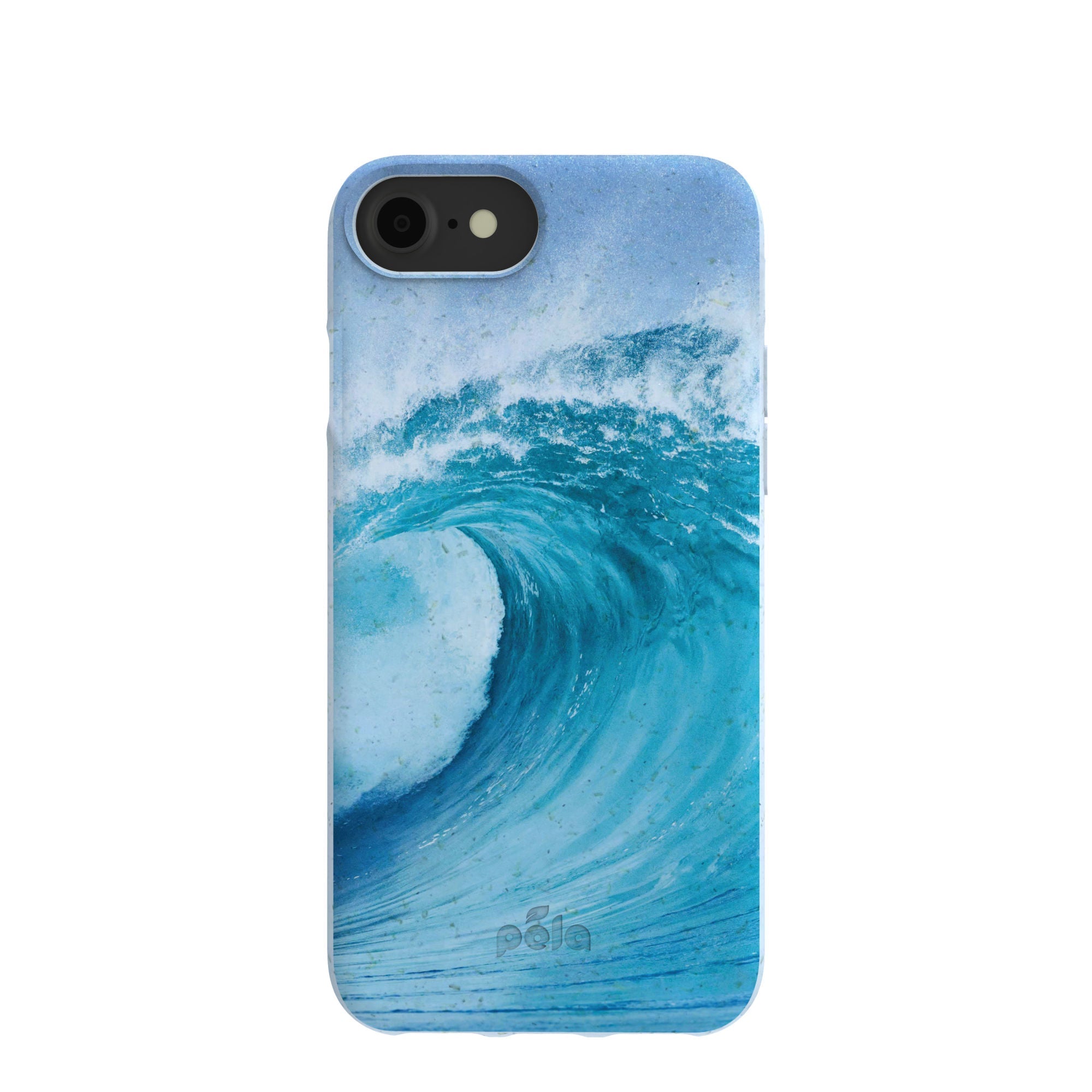Powder Blue Big Wave iPhone 6/6s/7/8/SE Case Refurbished - Pela Case refurbished available on Cerqular