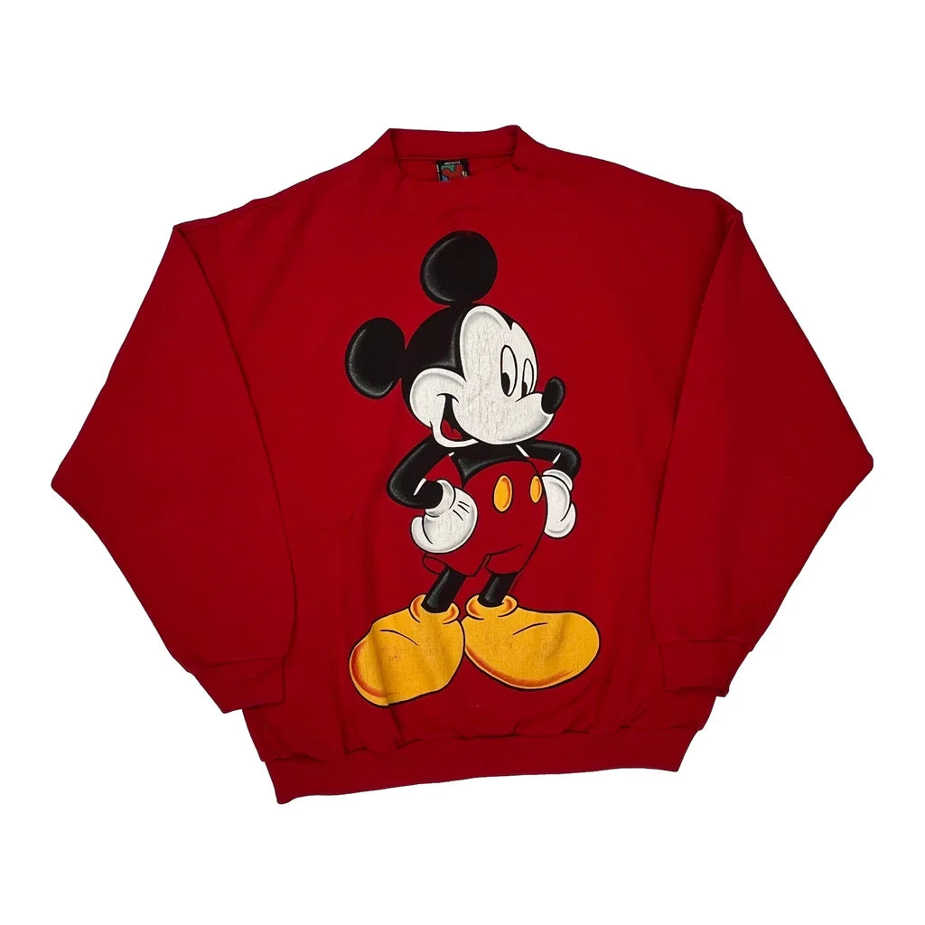 Buy Mickey Mouse Mickey Unlimited Cartoon Long Sleeve T-Shirt - XL Red Cotton Blend Refurbished - $66.99 Mickey Mouse Mickey Unlimited Cartoon Long Sleeve T-Shirt - XL Red Cotton Blend Refurbished - Thrifted (note: this is a term often used to describe second- refurbished available on Cerqular