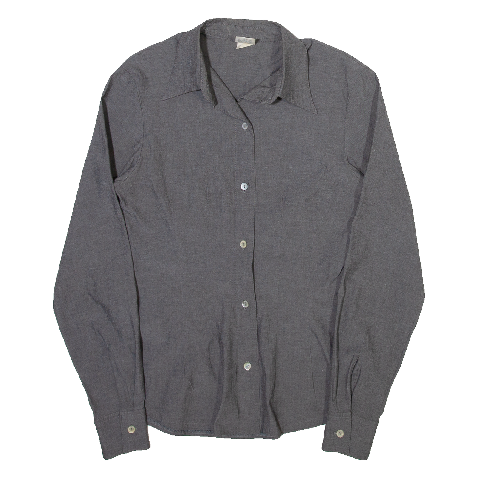 GUARANA BRASIL Womens Plain Shirt Grey Long Sleeve XS Refurbished - N/A refurbished available on Cerqular
