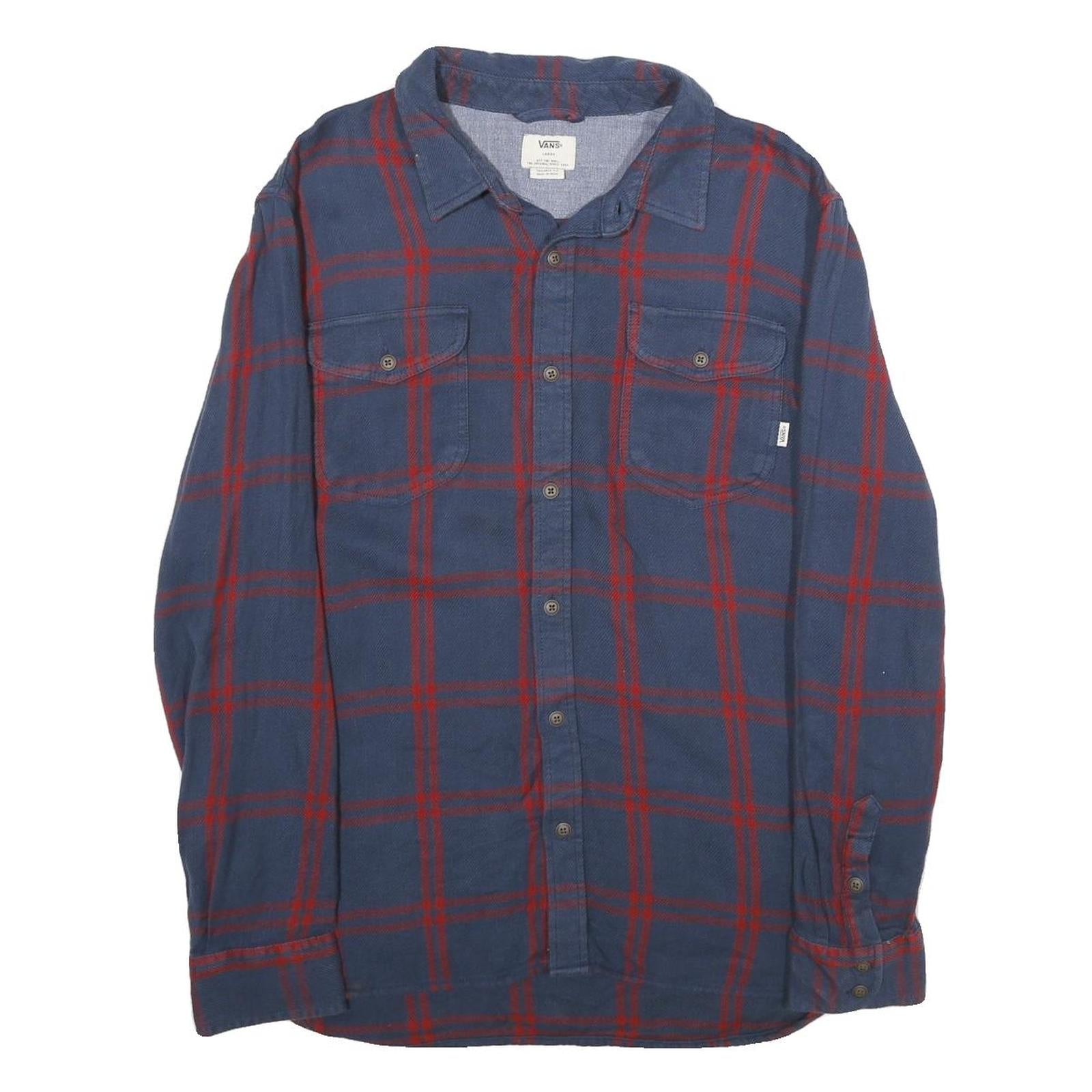 Buy VANS Mens Blue & Red Check Shirt L Long Sleeve Cotton Casual Workwear Refurbished - $32.49 VANS Mens Blue & Red Check Shirt L Long Sleeve Cotton Casual Workwear Refurbished - N/A refurbished available on Cerqular