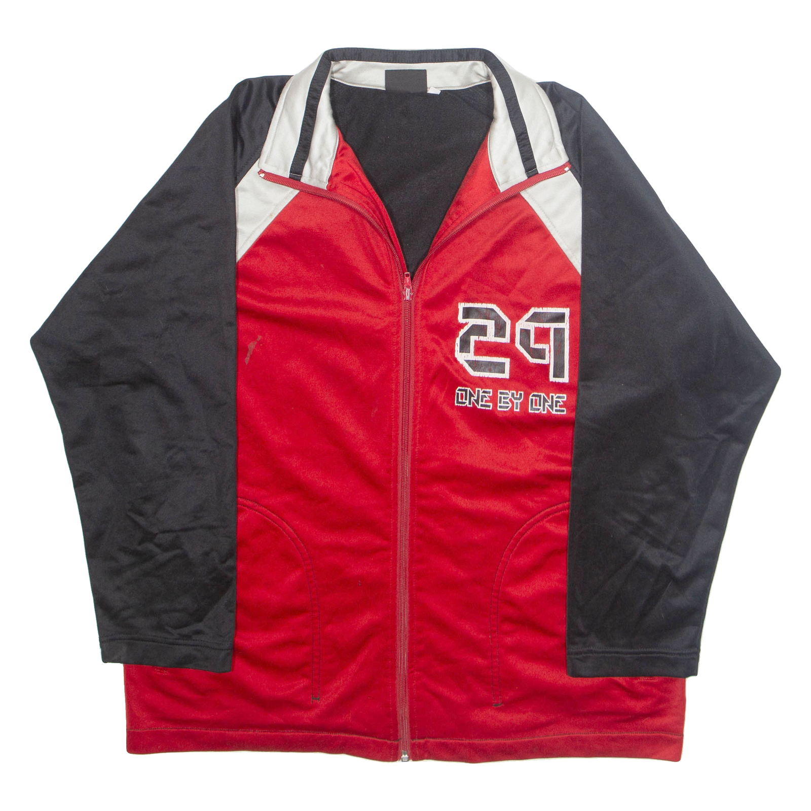 ONE BY ONE Mens Track Jacket Red M Refurbished - N/A refurbished available on Cerqular