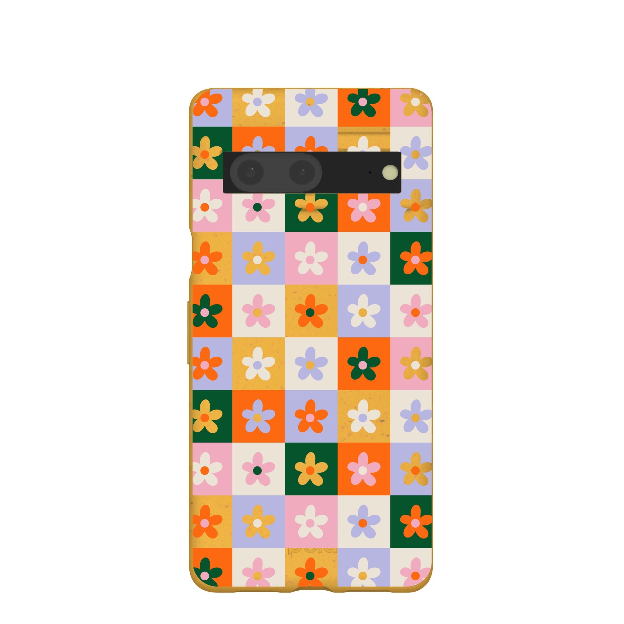 Honey Flower Tiles Google Pixel 7 Case Refurbished - Pela Case refurbished available on Cerqular