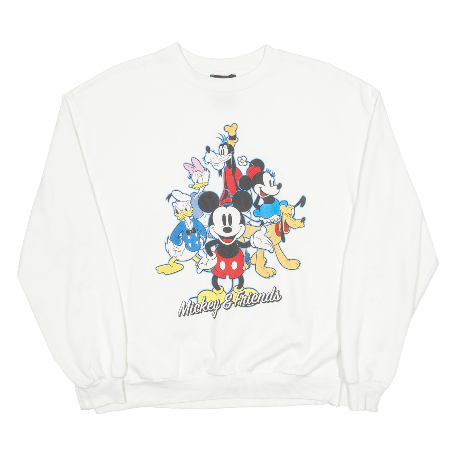 DISNEY Mens Sweatshirt White Crewneck L Refurbished - N/A refurbished available on Cerqular