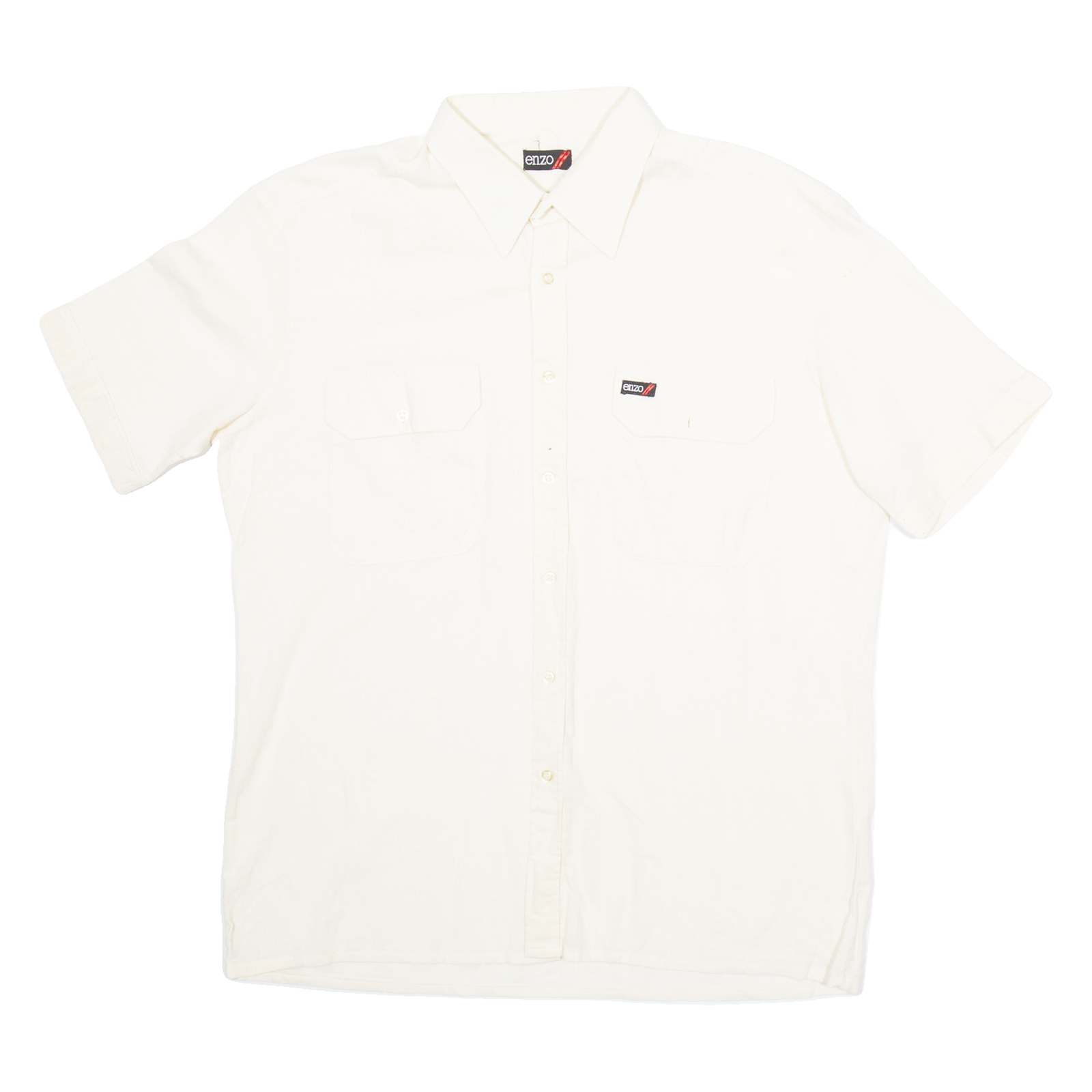 ENZO Mens Plain Shirt Beige M Refurbished - N/A refurbished available on Cerqular