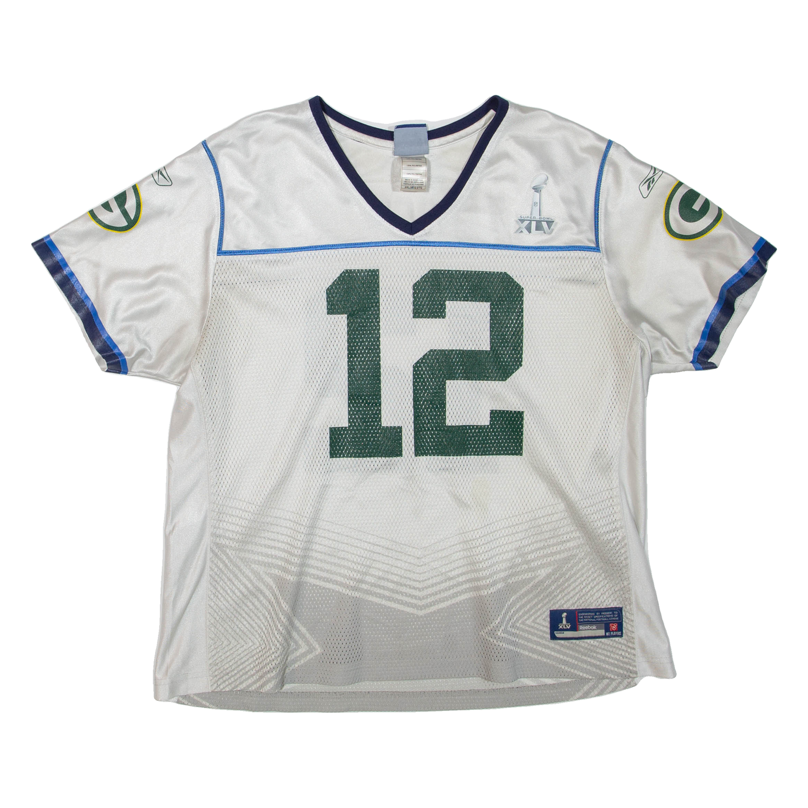 REEBOK X NFL Green Bay Packers Womens Jersey White USA V-Neck 2XL Refurbished - N/A refurbished available on Cerqular