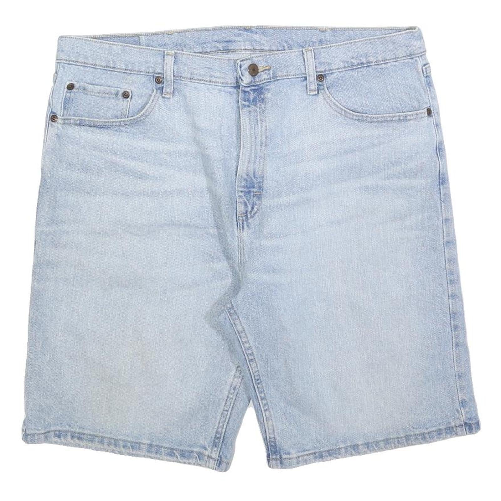 WRANGLER Mens Denim Blue Casual Shorts L W36 Classic Cotton Blend Refurbished - N/A refurbished available on Cerqular