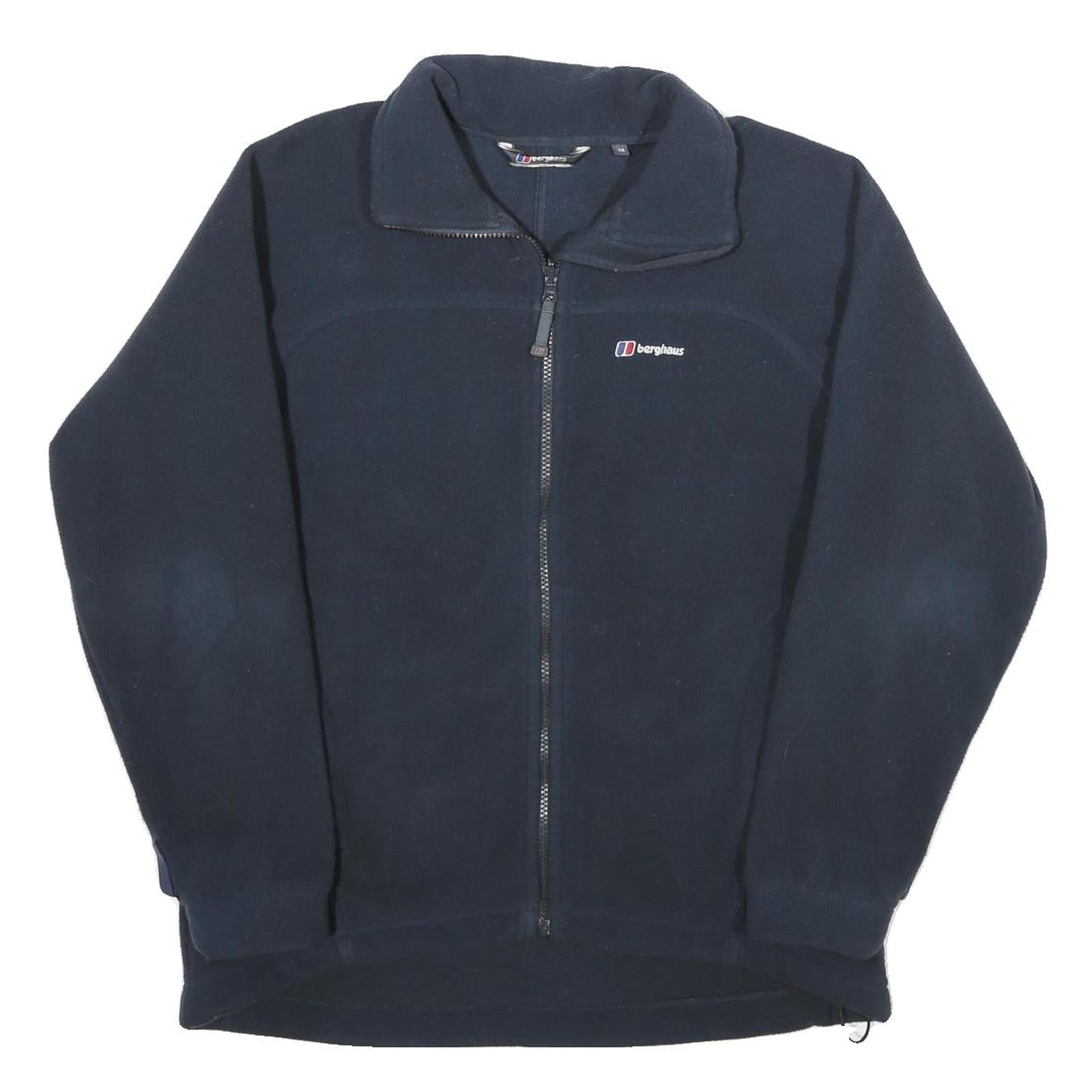 BERGHAUS Womens Navy Blue Jacket UK 14 Polyester Zip Fleece Outdoor Casual Refurbished - N/A refurbished available on Cerqular