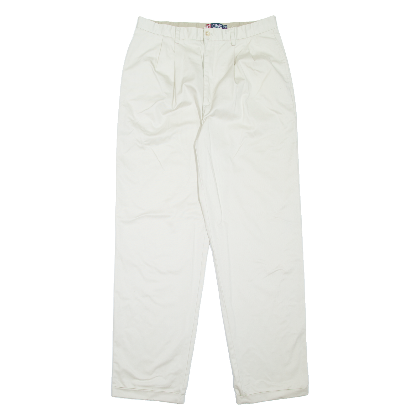 CHAPS Chino Mens Trousers Beige Relaxed Tapered W36 L36 Refurbished - N/A refurbished available on Cerqular