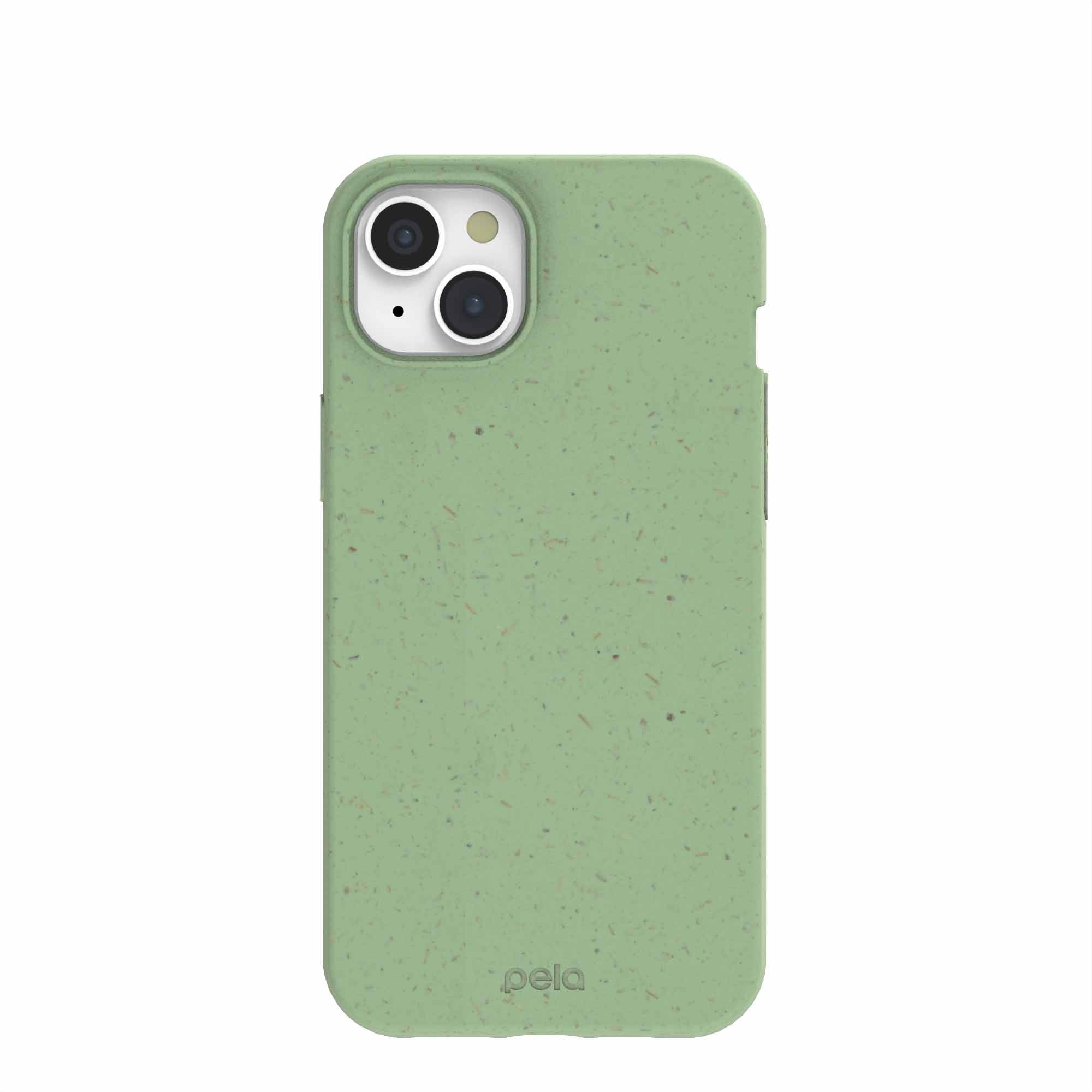 Sage Green iPhone 15 Plus Case Refurbished - Pela Case refurbished available on Cerqular