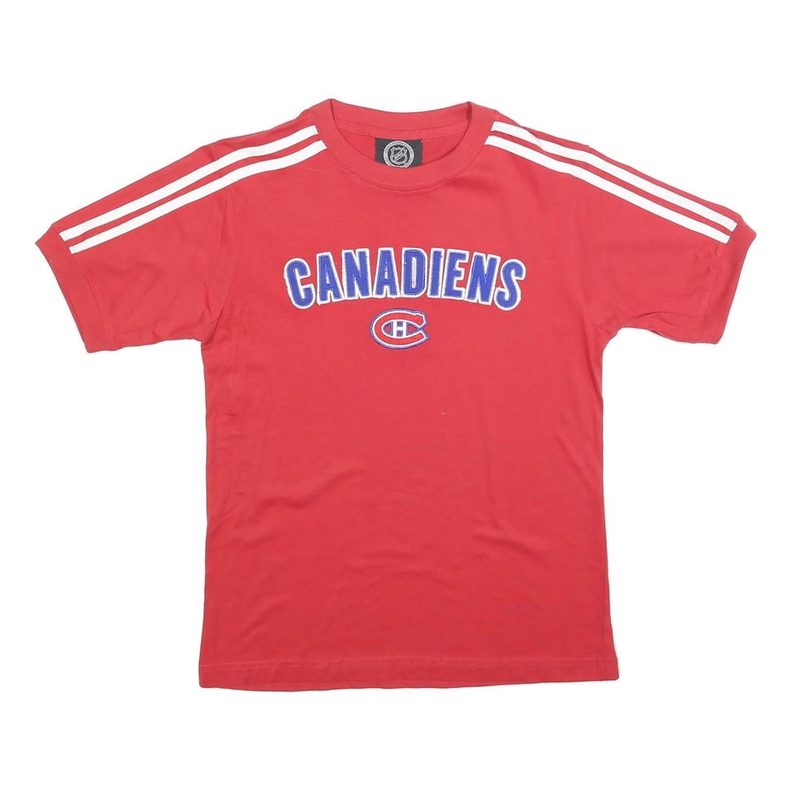 NHL Womens Red Canadiens Graphic T-Shirt M Short Sleeve Crew Neck Cotton Blend Refurbished - N/A refurbished available on Cerqular