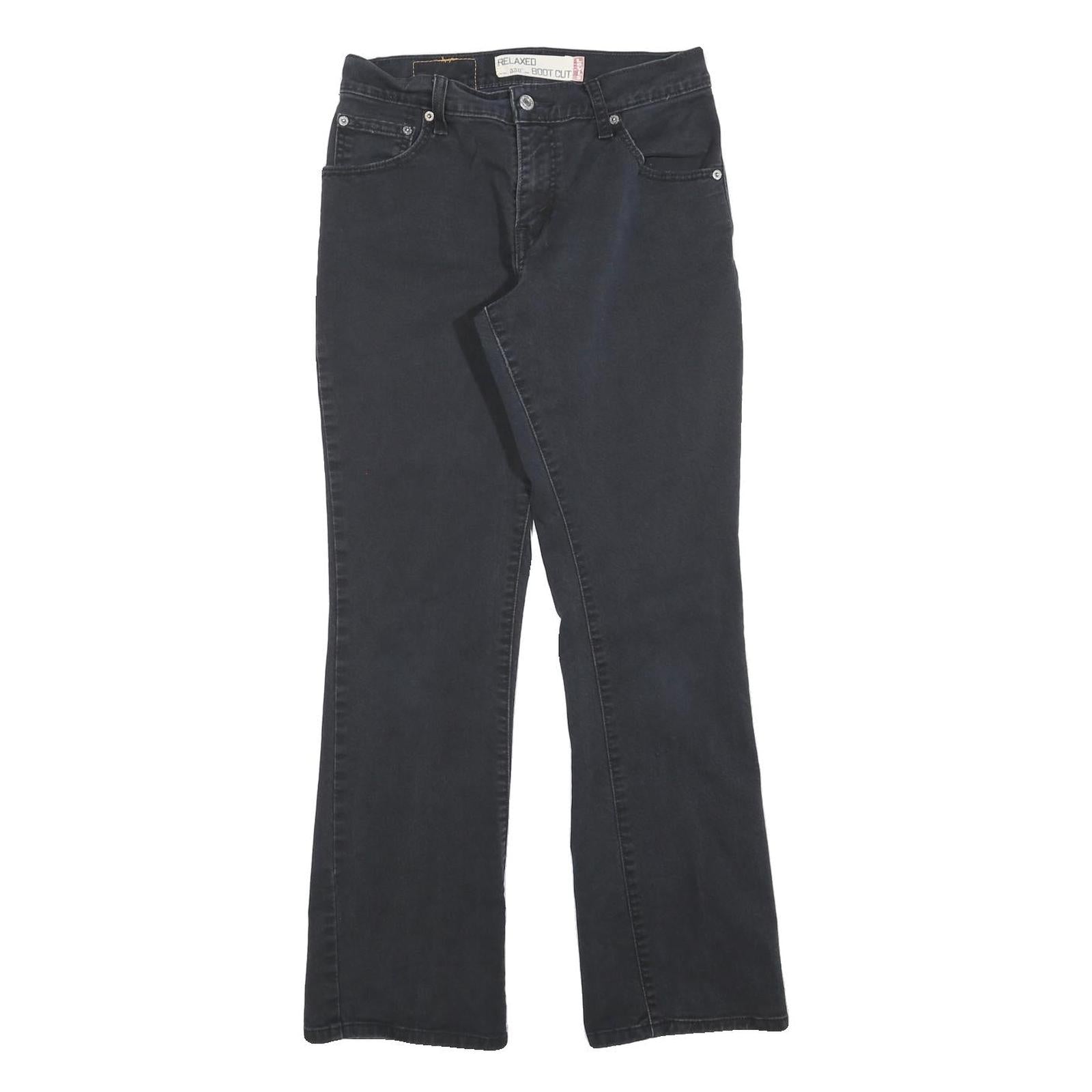 LEVI'S 550 Straight Womens Jeans Black Relaxed Straight Denim Medium W28 L30 Refurbished - N/A refurbished available on Cerqular
