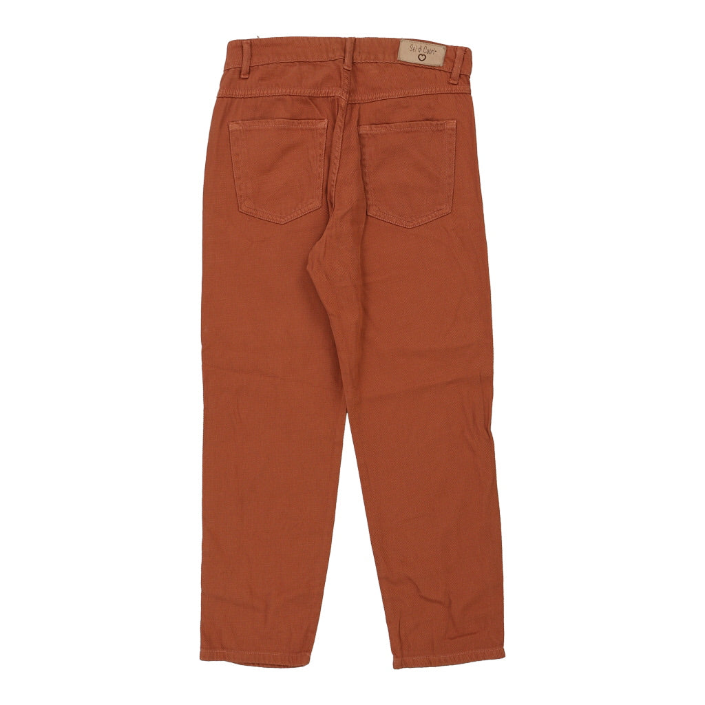 Buy Sei Di Cuori Trousers - 28W UK 8 Orange Cotton Refurbished - $24.11 Sei Di Cuori Trousers - 28W UK 8 Orange Cotton Refurbished - Thrifted (note: this is a term often used to describe second- refurbished available on Cerqular