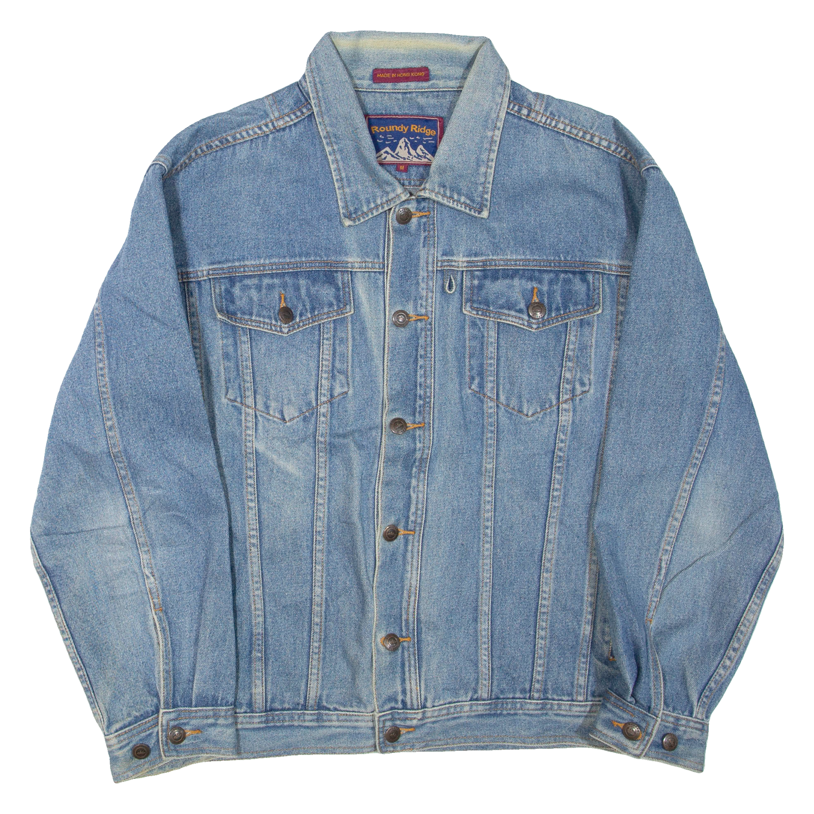 ROUNDY RIDGE Mens Denim Jacket Blue M Refurbished - N/A refurbished available on Cerqular
