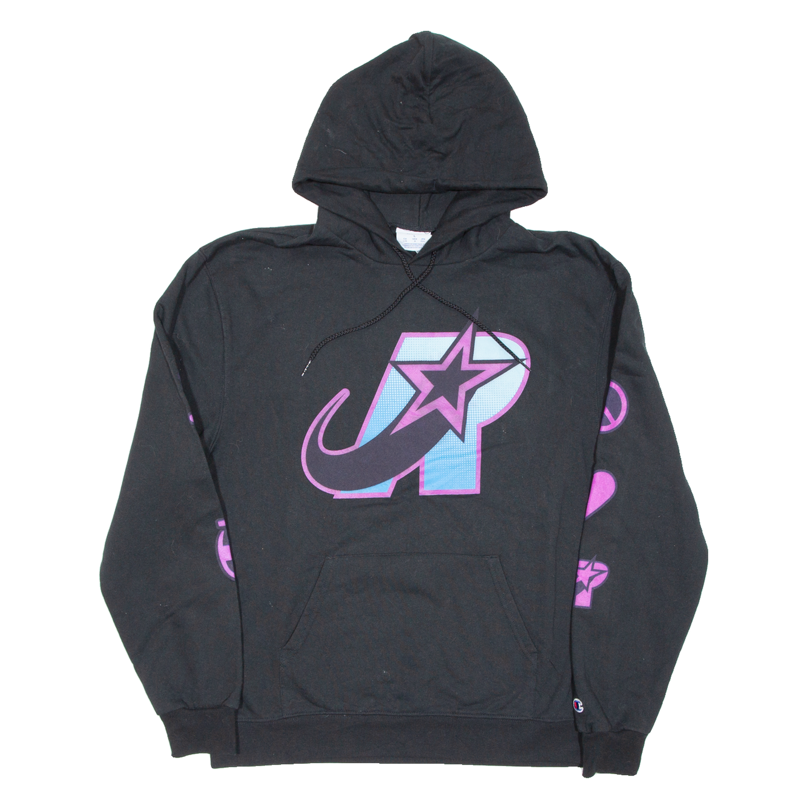 CHAMPION Womens Black Hoodie L Refurbished - N/A refurbished available on Cerqular