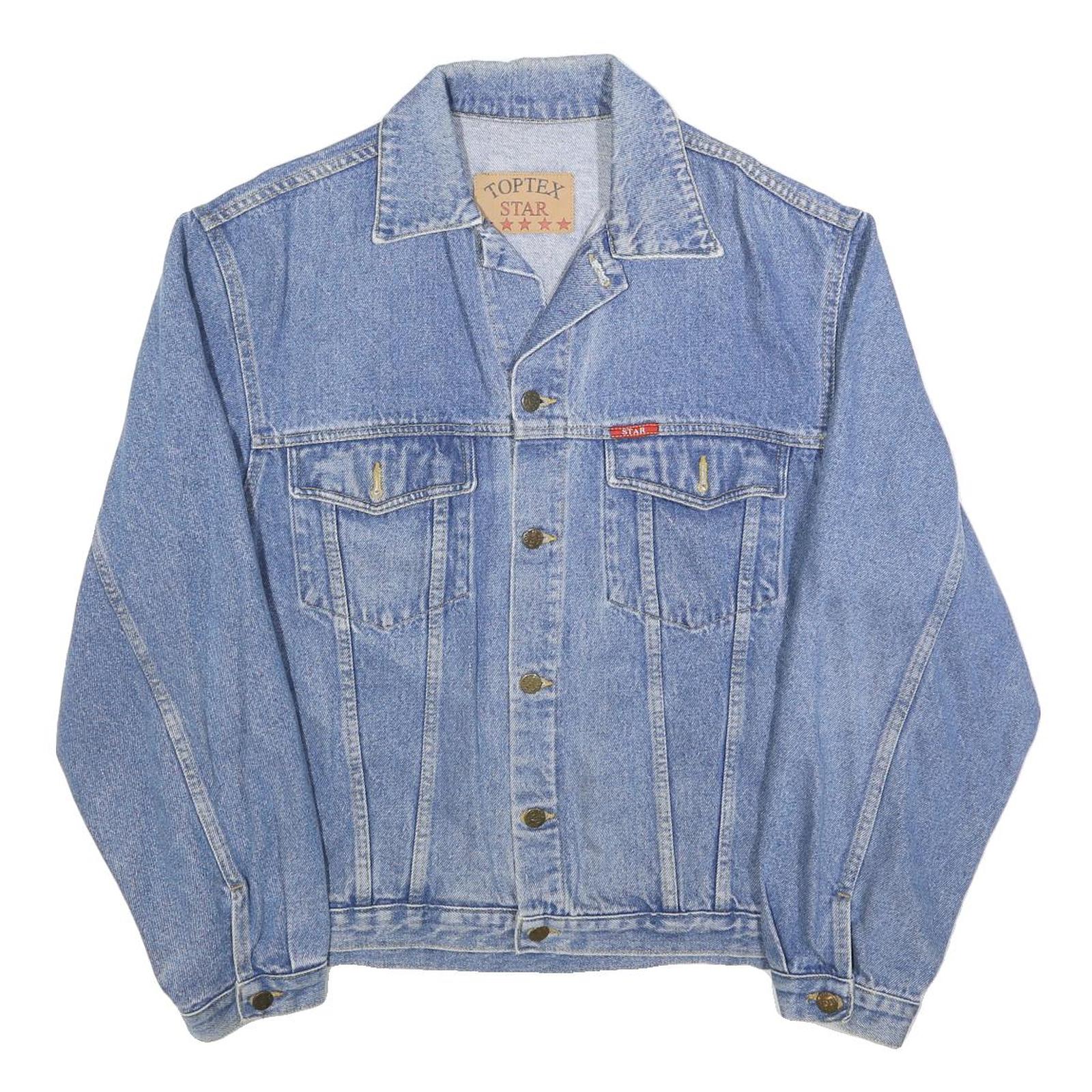 Buy TOP TEX Mens Blue Denim Button Jacket L Cotton Classic Casual Vintage Refurbished - $45.49 TOP TEX Mens Blue Denim Button Jacket L Cotton Classic Casual Vintage Refurbished - N/A refurbished available on Cerqular