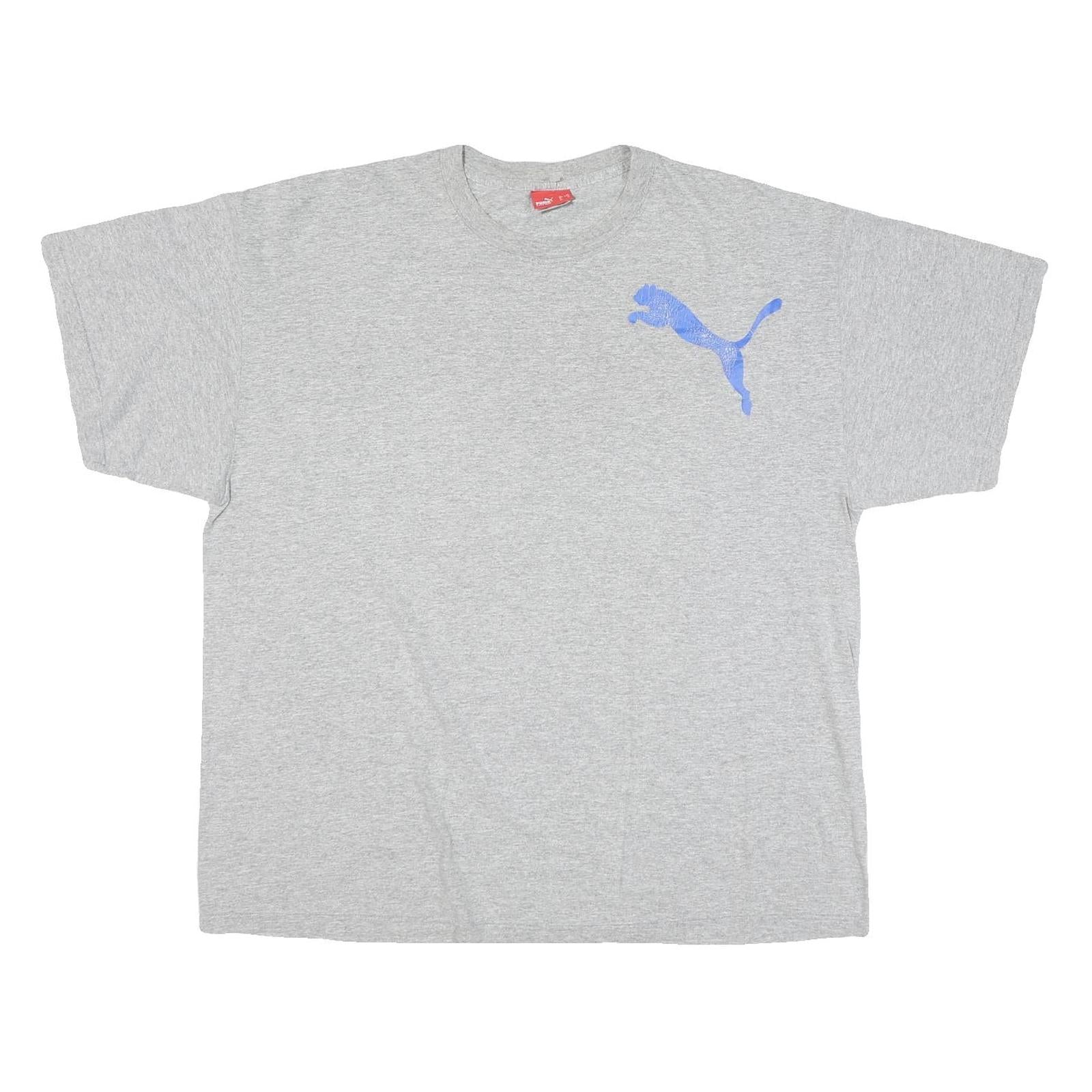 PUMA Mens Grey Impact Montreal Graphic T-Shirt XL Short Sleeve Crew Neck Cotton Refurbished - N/A refurbished available on Cerqular