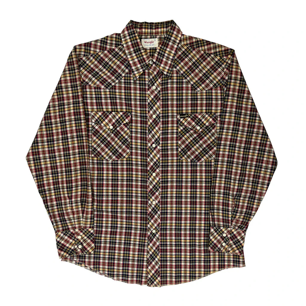Wrangler Checked Shirt - Large Multicoloured Cotton Refurbished - Thrifted (note: this is a term often used to describe second- refurbished available on Cerqular