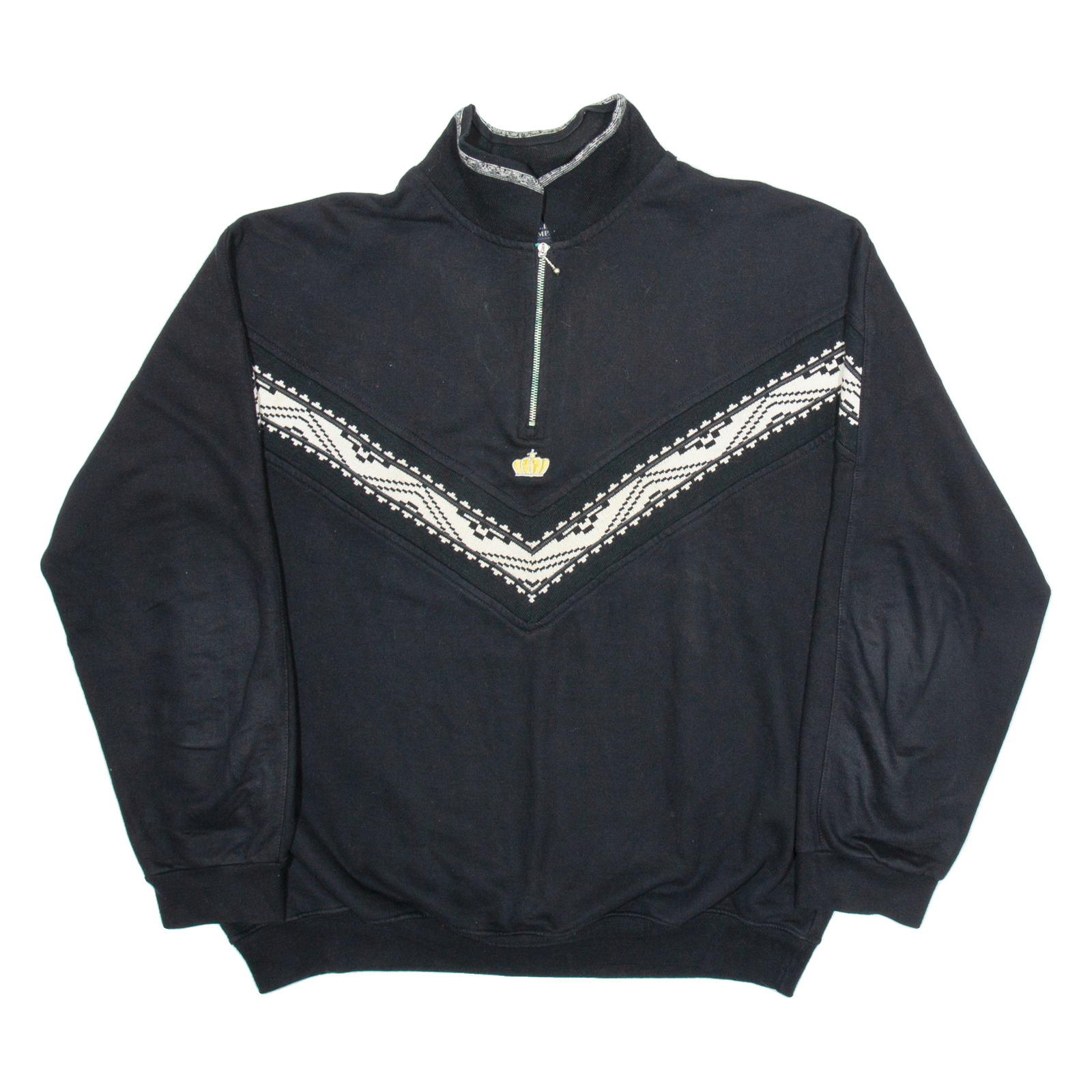 E.B COMPANY Mens Sweatshirt Black 1/4 Zip M Refurbished - N/A refurbished available on Cerqular