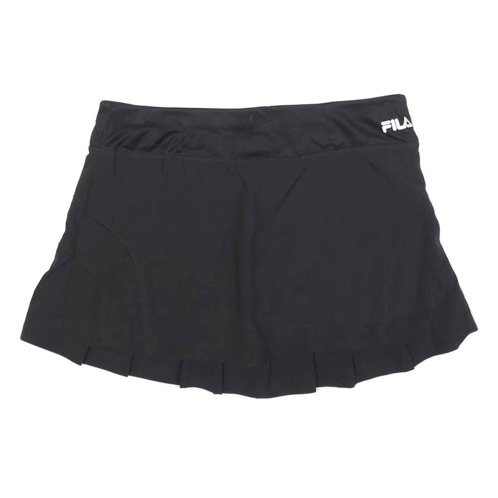 FILA Womens Black Tennis Mini Skort Polyester Blend Pleated Size L Sports Refurbished - N/A refurbished available on Cerqular