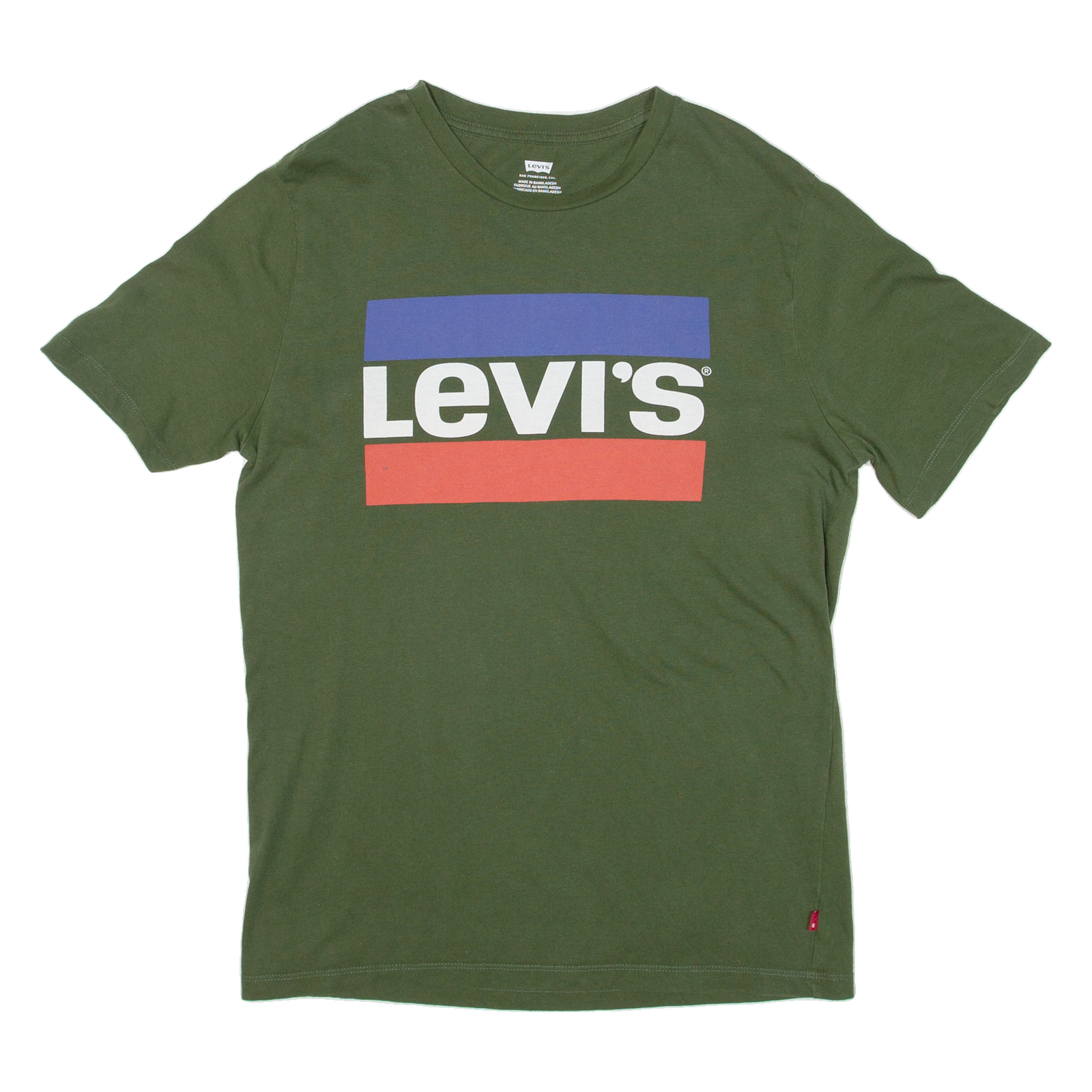 LEVI'S Mens T-Shirt Green S Refurbished - N/A refurbished available on Cerqular