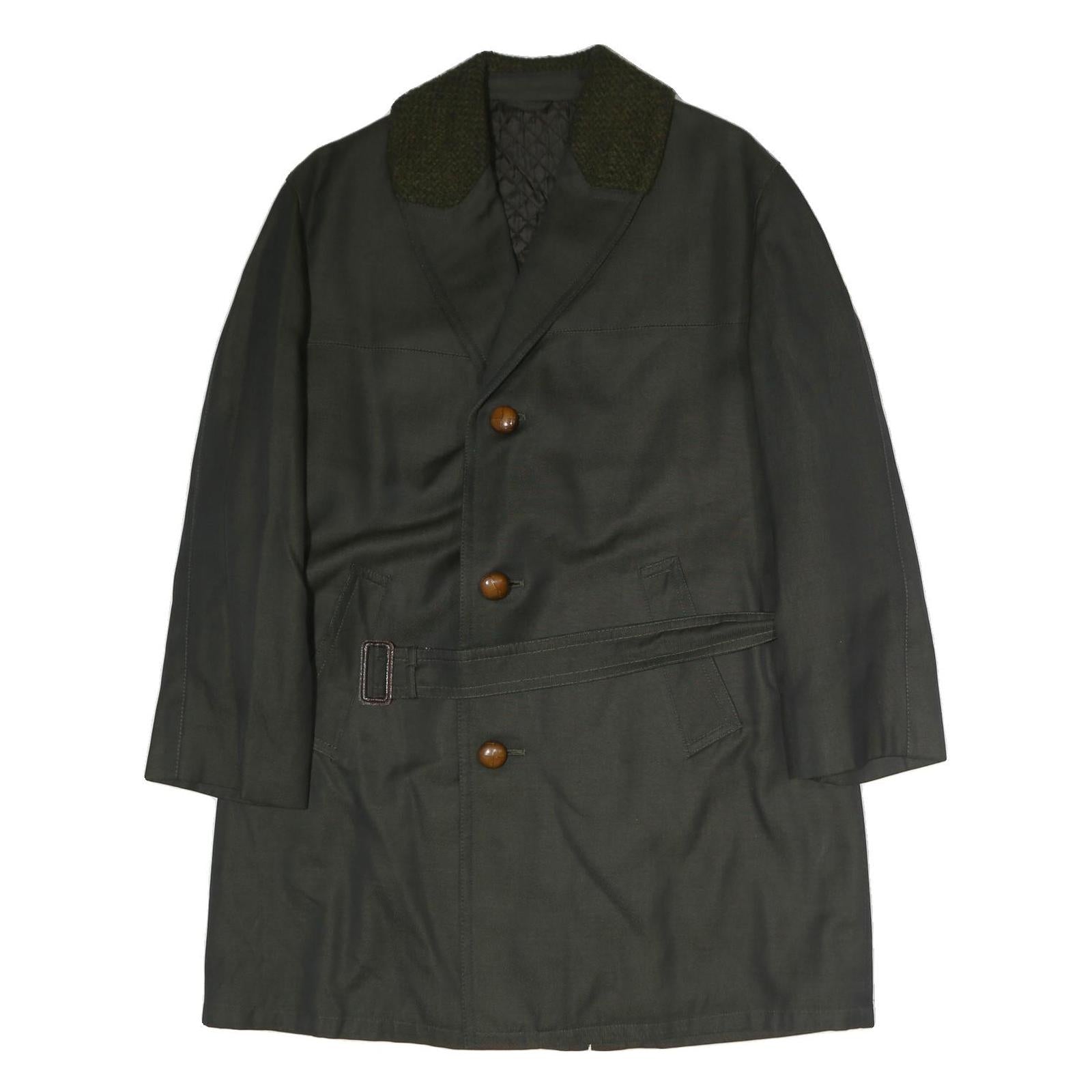Mens Black Jacket L Cotton Classic Button Closure Plain Casual Outerwear Refurbished - N/A refurbished available on Cerqular