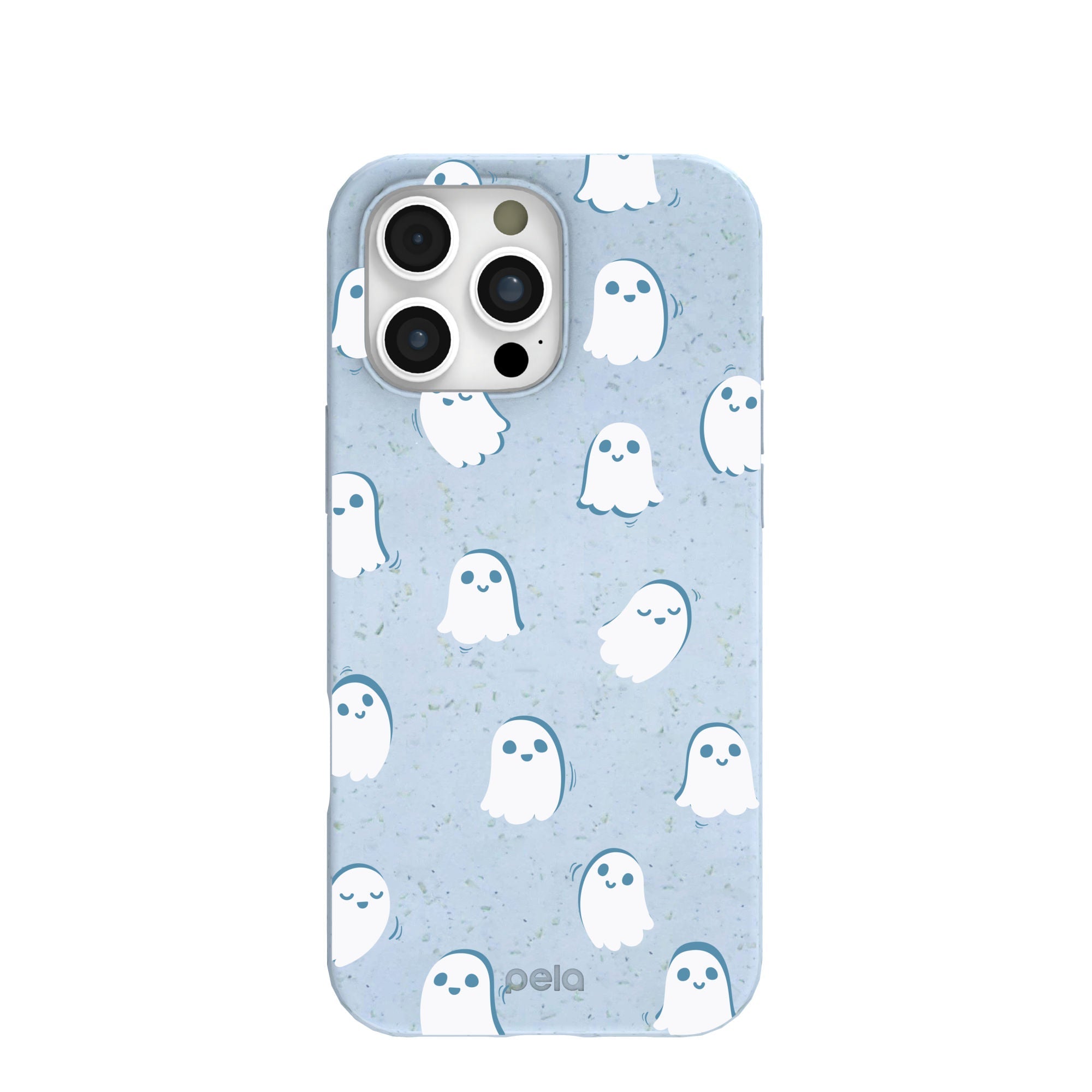 Powder Blue Ghostly iPhone 16 Pro Max Case Refurbished - Pela Case refurbished available on Cerqular