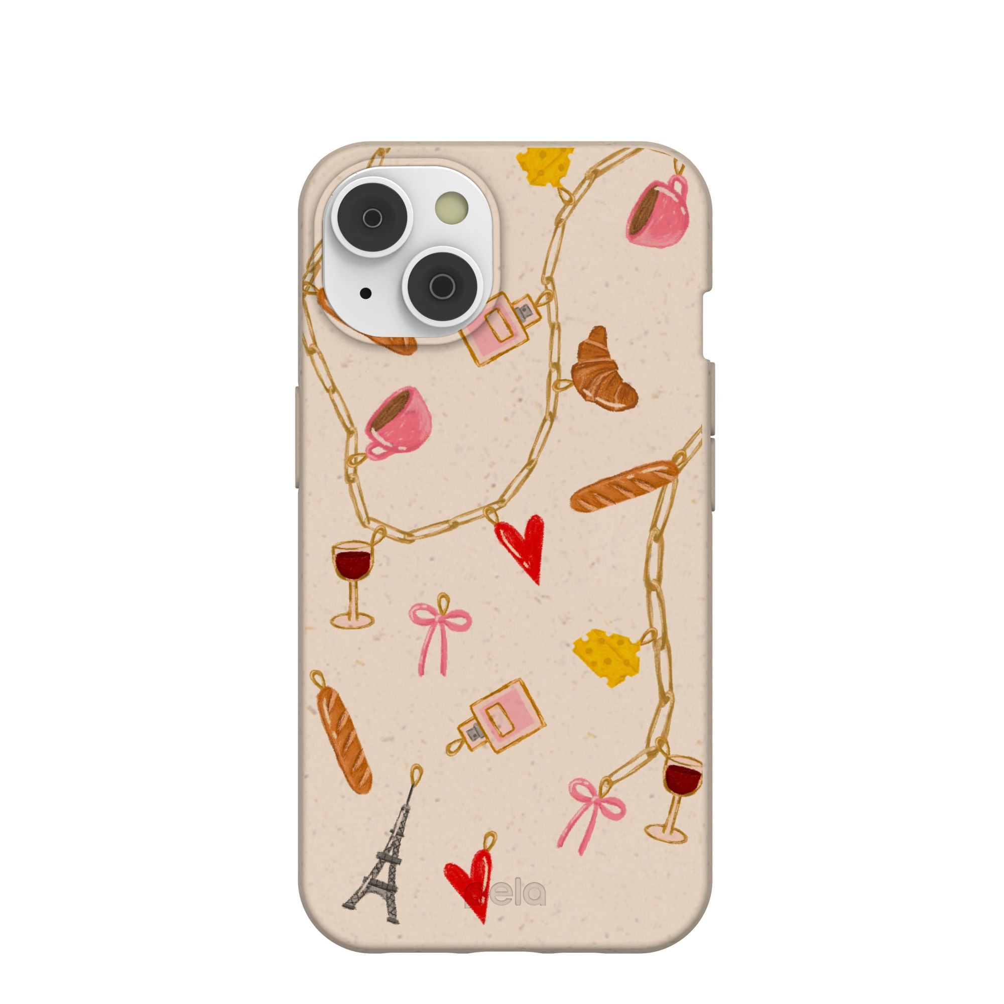 Seashell City of Love iPhone 14/16e Case Refurbished - Pela Case refurbished available on Cerqular