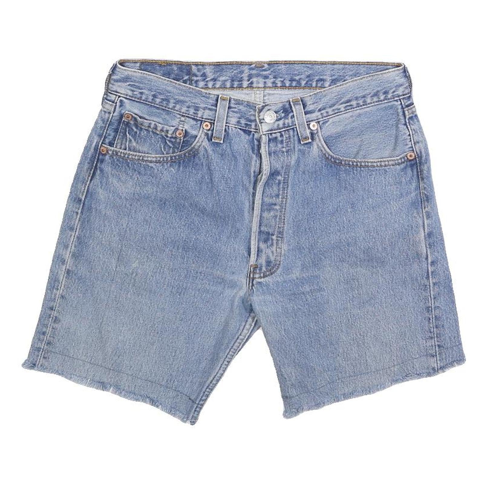 LEVI'S Mens Denim Blue Casual Shorts M W31 Classic Cotton Blend 501 Refurbished - N/A refurbished available on Cerqular
