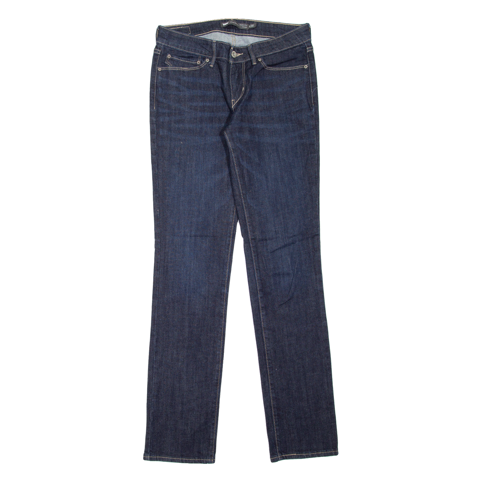 LEVI'S Modern Rise Womens Jeans Blue Slim Straight W27 L34 Refurbished - N/A refurbished available on Cerqular