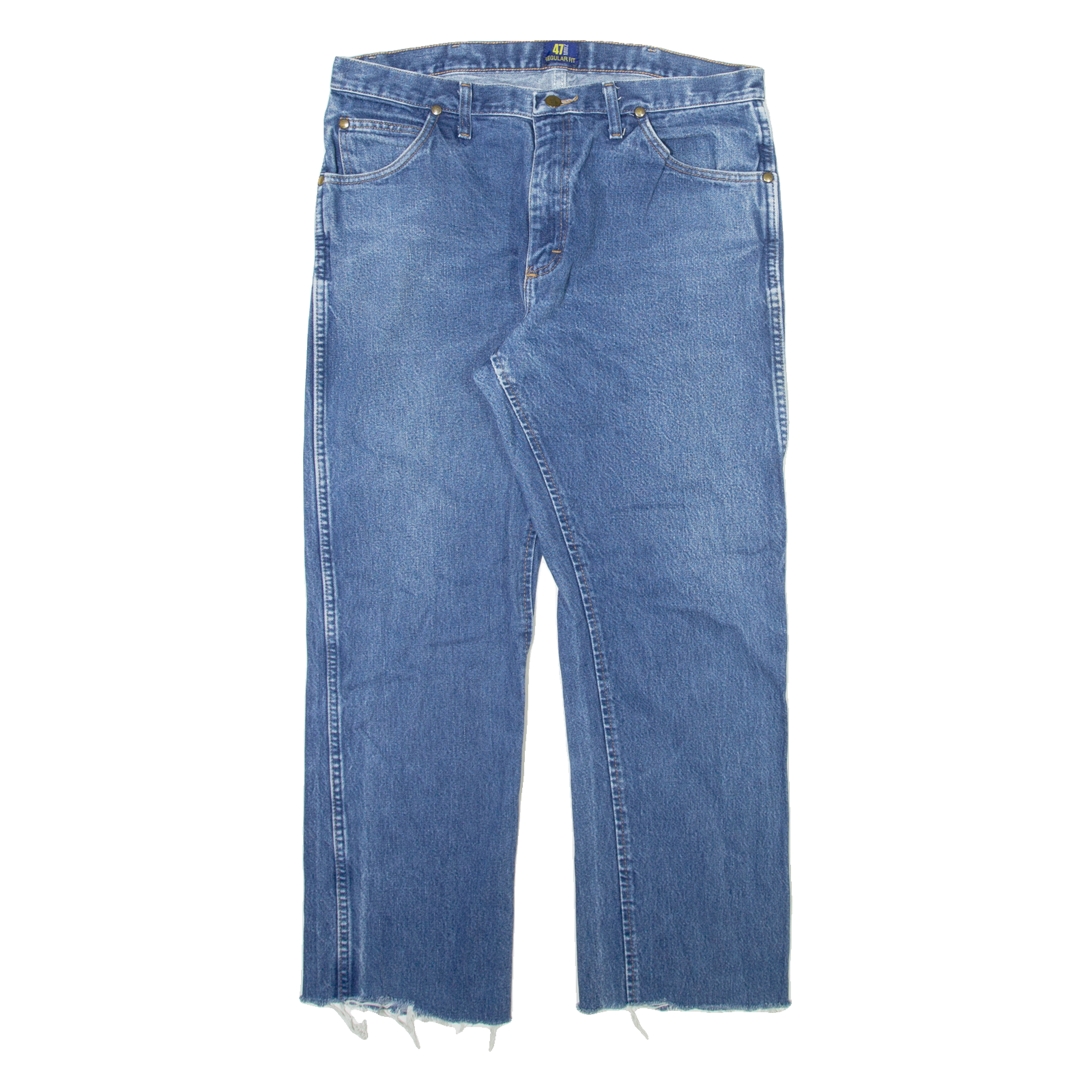 WRANGLER Mens Jeans Blue Regular Straight W34 L29 Refurbished - N/A refurbished available on Cerqular