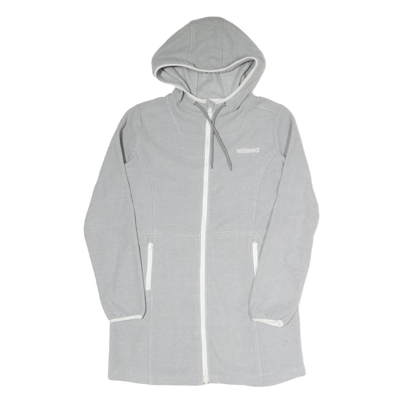 ATHLETIC XPRESS Womens Grey Hooded Zip Jacket S Polyester Blend Casual Refurbished - N/A refurbished available on Cerqular
