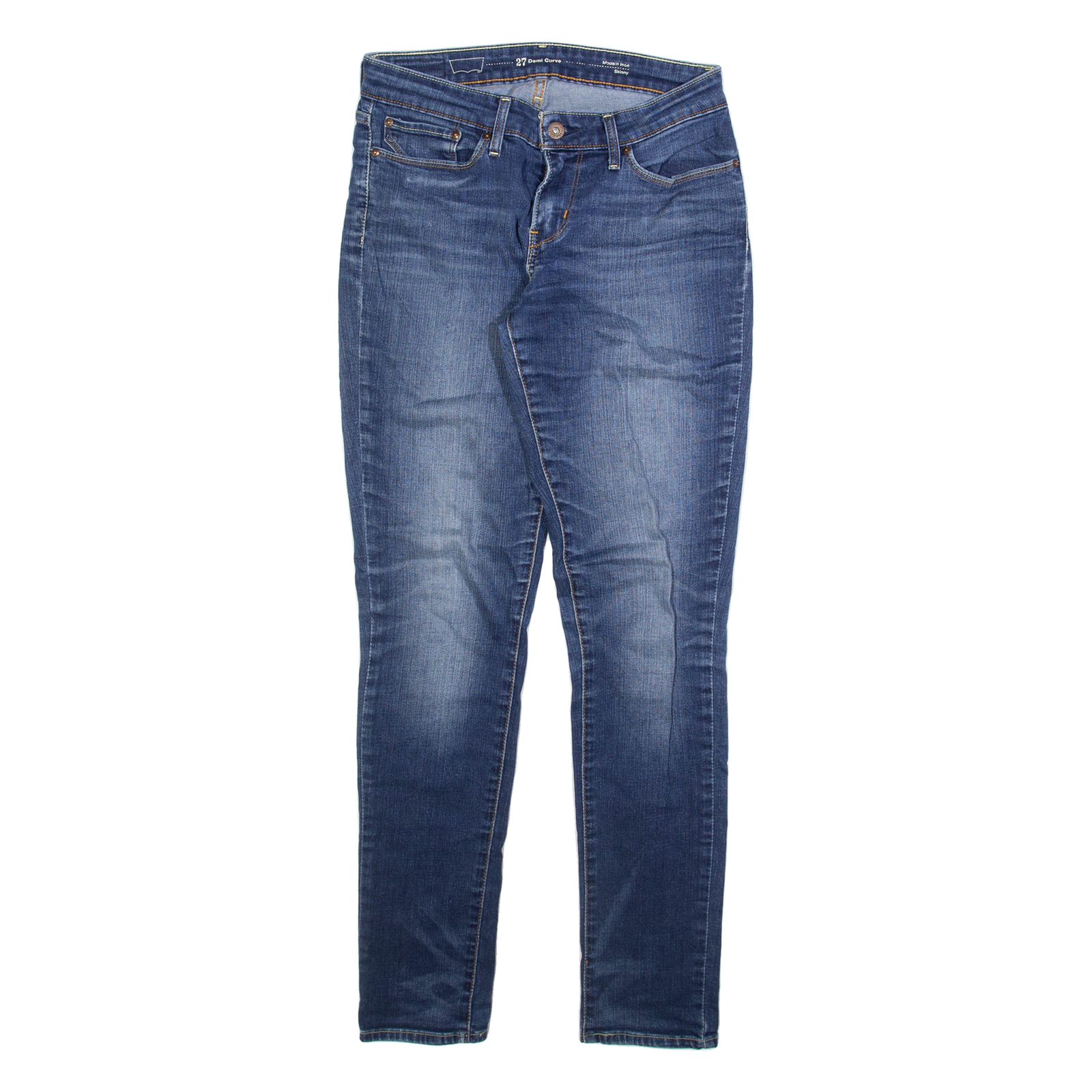 LEVI'S Womens Jeans Blue Slim Skinny Stone Wash W27 L32 Refurbished - N/A refurbished available on Cerqular